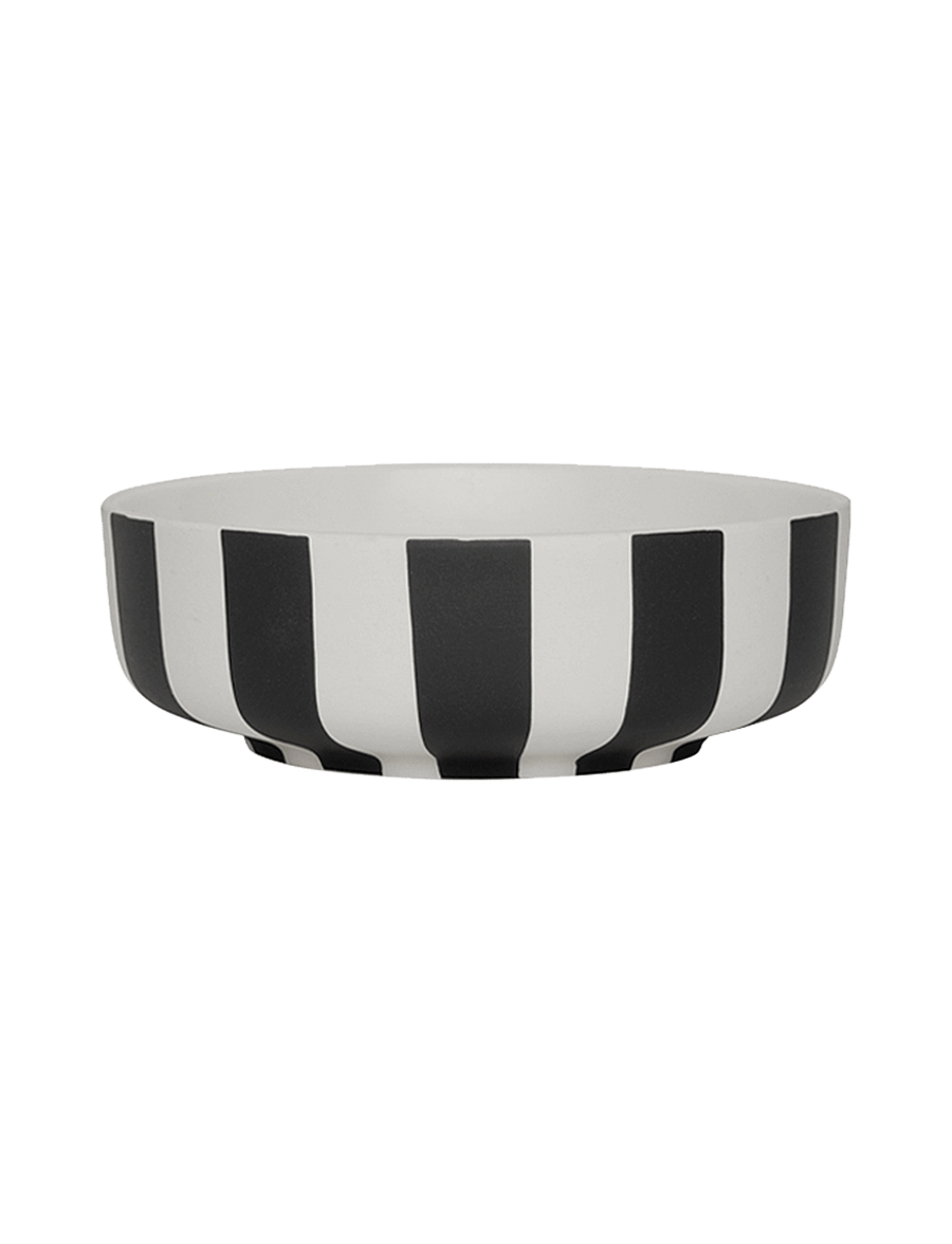 OYOY Living Design - Toppu Bowl - Small - serveerimisnõud - white / black - 1