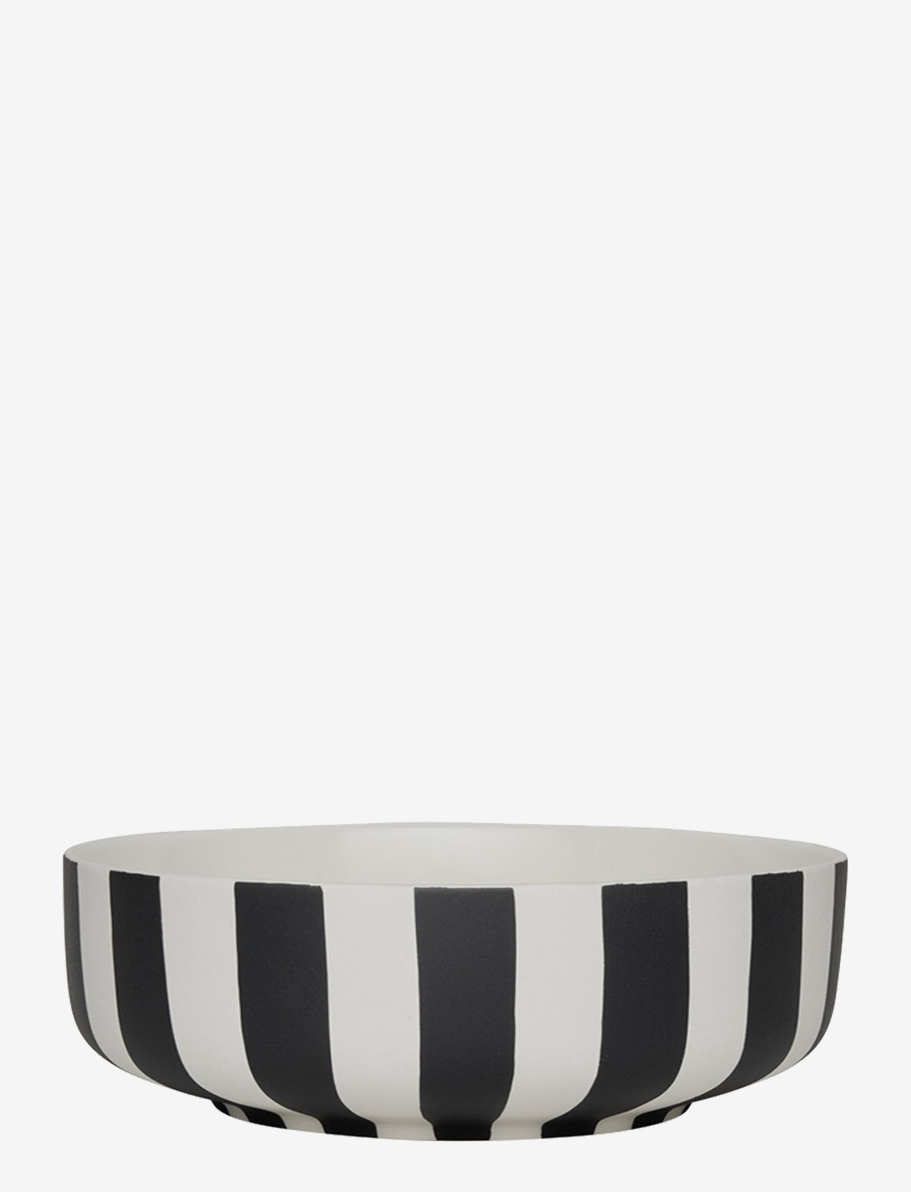 OYOY Living Design - Toppu Bowl - Large - serveringsskåle - white / black - 0