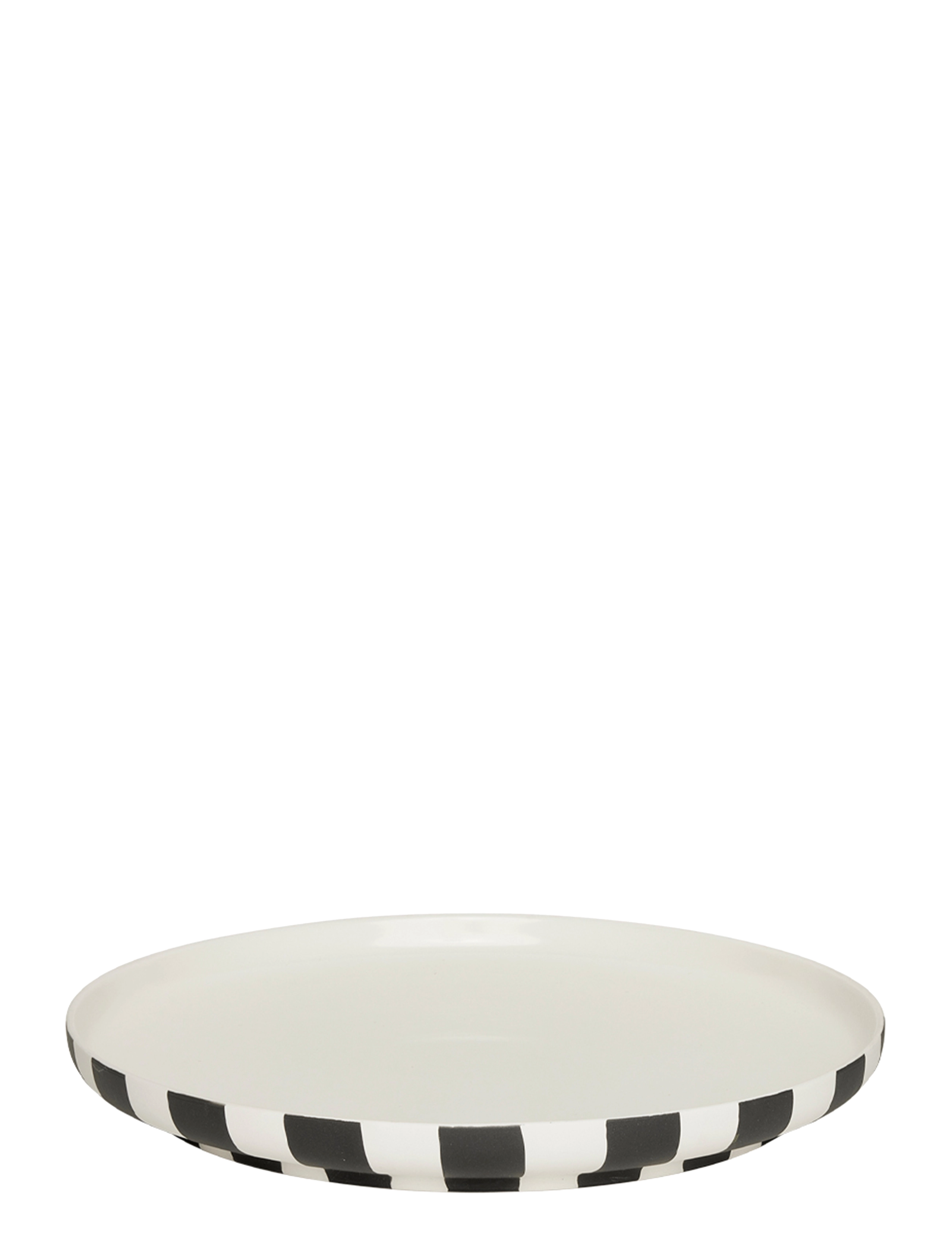 OYOY Living Design Toppu Dinner Plate, Dinner Plade, Sort, Str: Ø 26.5 CM x 26.5