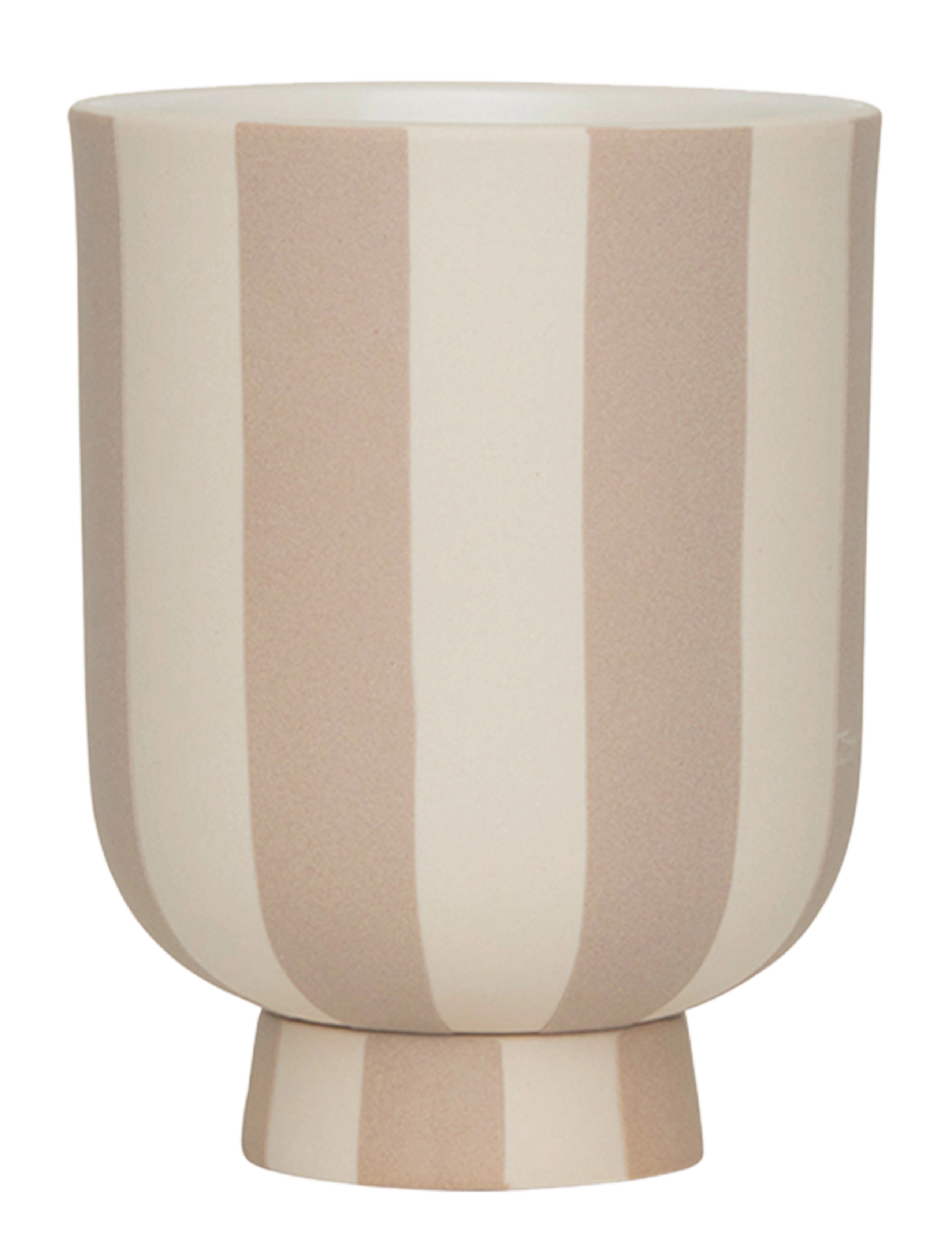 OYOY Living Design Toppu Pot Extra Small, Vases, Beige, Str: Ø8X11CM x 8