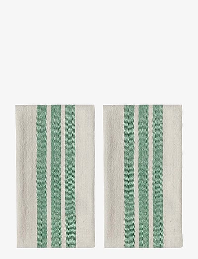 OYOY Living Design Linu Tea Towel - Pack of 2 - Tekstiilid - GREEN / green
