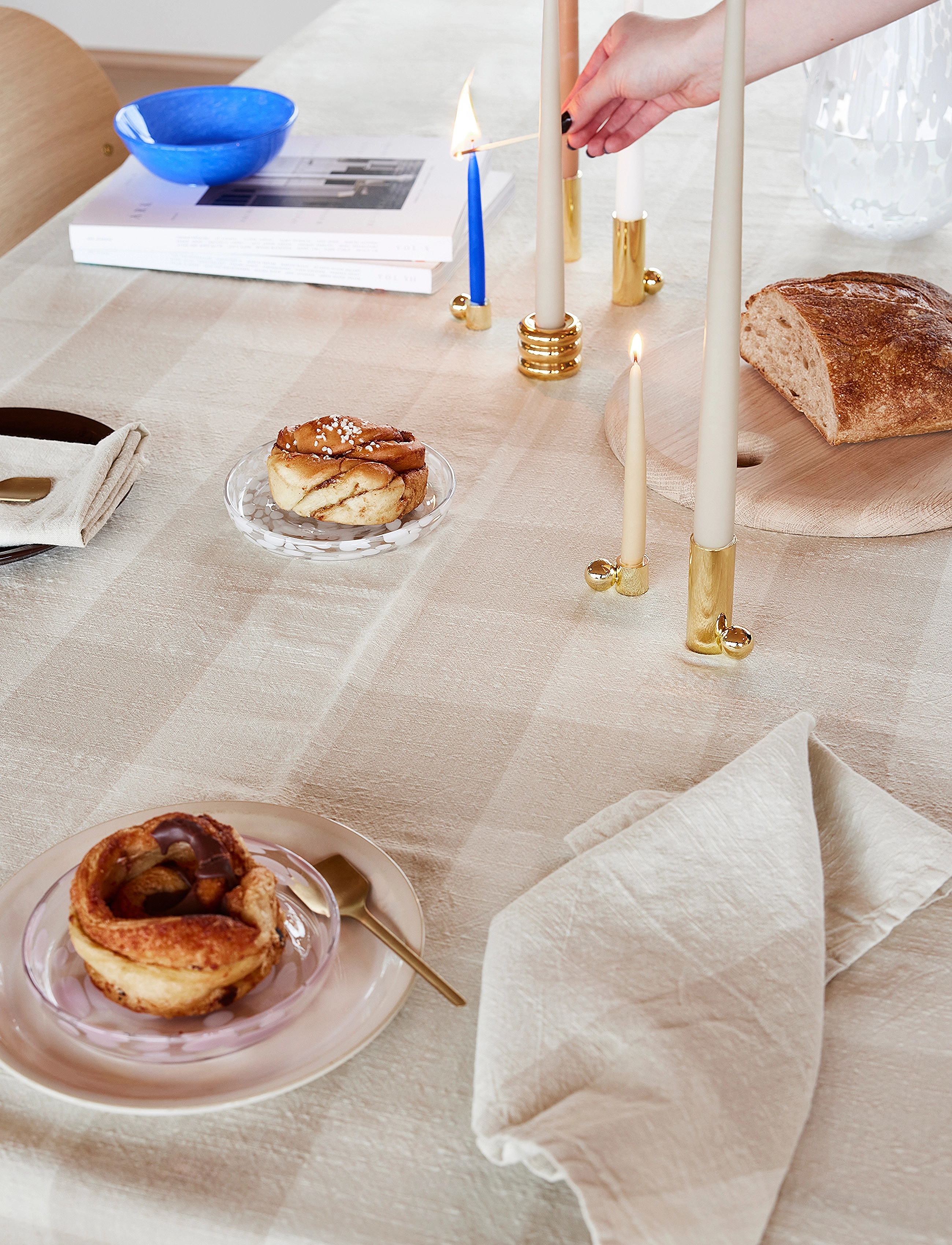 OYOY Living Design Chess Tablecloth 200X140 Cm, cm x 200, Kitchen Textiles, Gelb - Tablecloths & Table Runners, Homeware