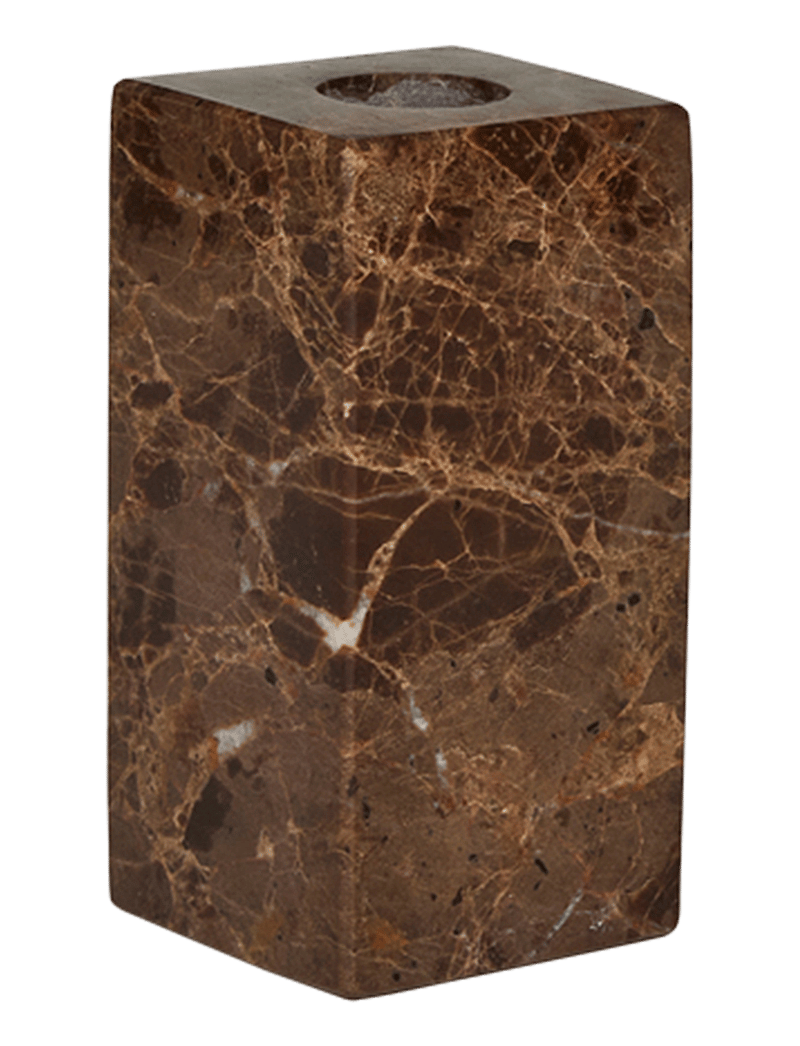 OYOY Living Design - Savi Square Marble Candleholder - High - nach preis einkaufen - choko - 0