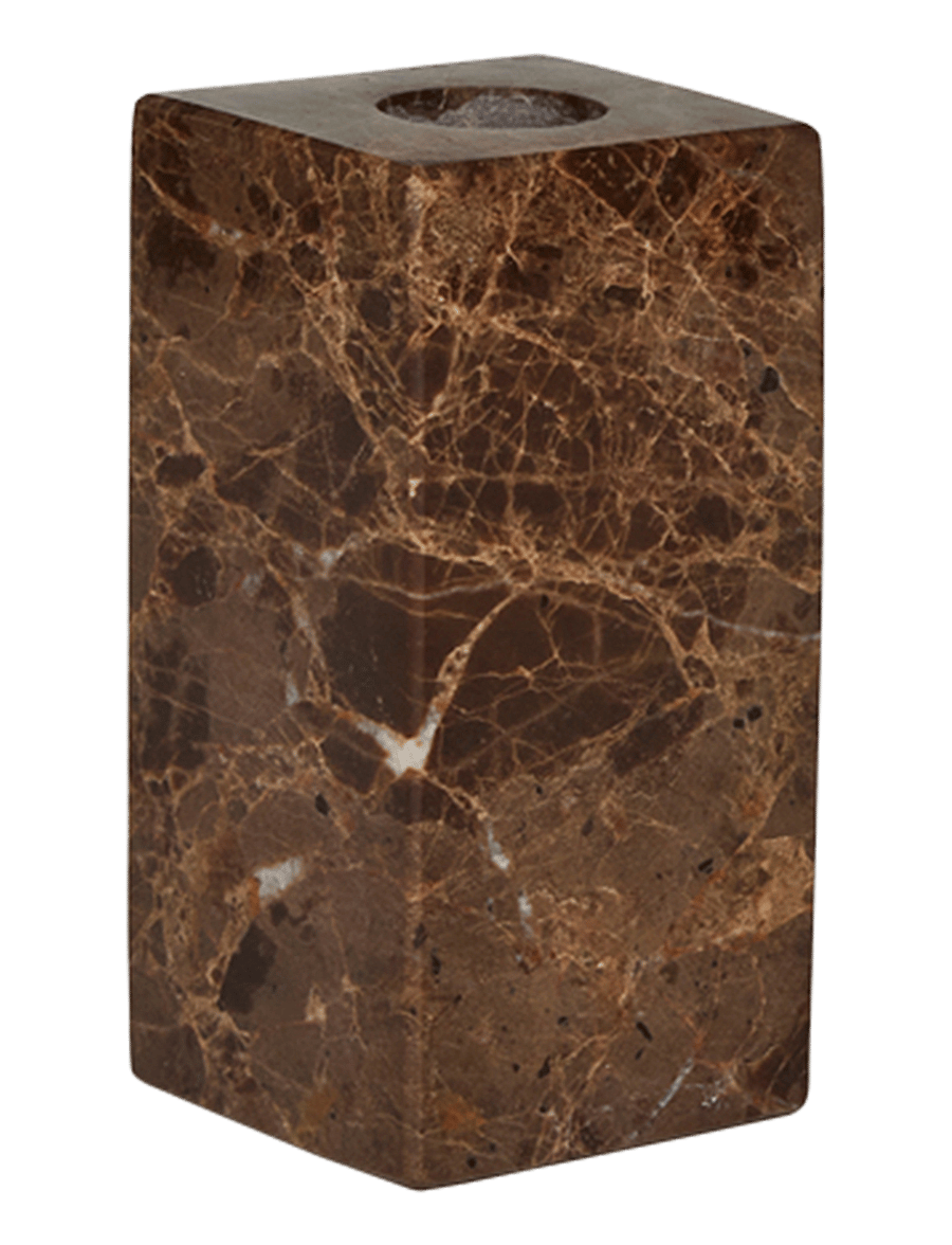 OYOY Living Design - Savi Square Marble Candleholder - High - küünlajalad - choko - 1