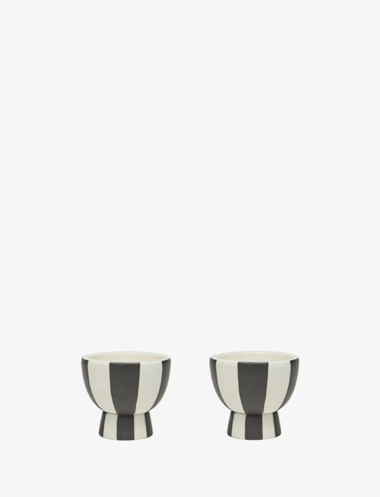 OYOY Living Design Toppu Egg Cup Pack Of 2, Egg Kop, Multi/mønstret, Str: 5X4.5CM