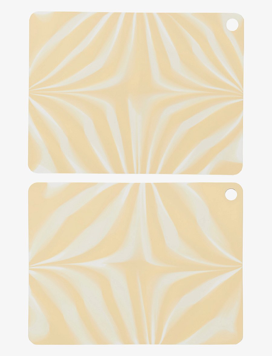 OYOY Living Design - Placemat Zebura - Pack of 2 - yellow / offwhite - 0