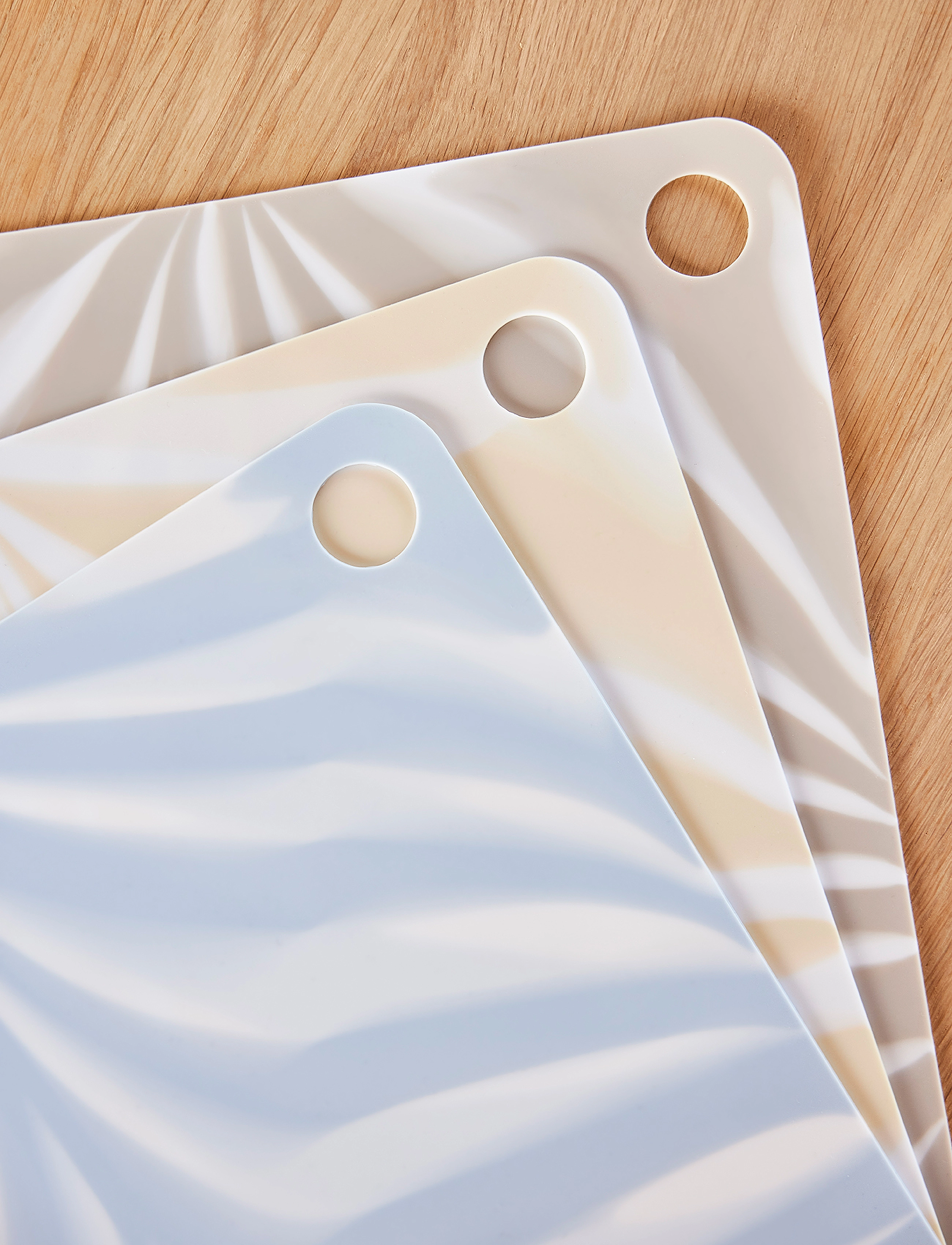 OYOY Living Design - Placemat Zebura - Pack of 2 - blue / offwhite - 2
