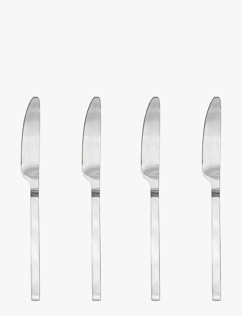 OYOY Living Design - Yuka Knife - Pack Of 4 - nach preis einkaufen - brushed steel - 0