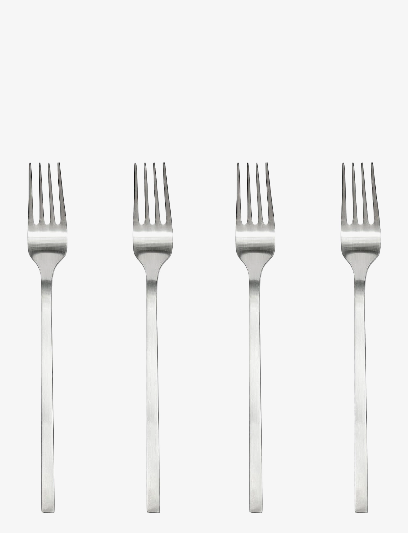 OYOY Living Design Yuka Fork - Pack Of 4 - Forks - BRUSHED STEEL / silver