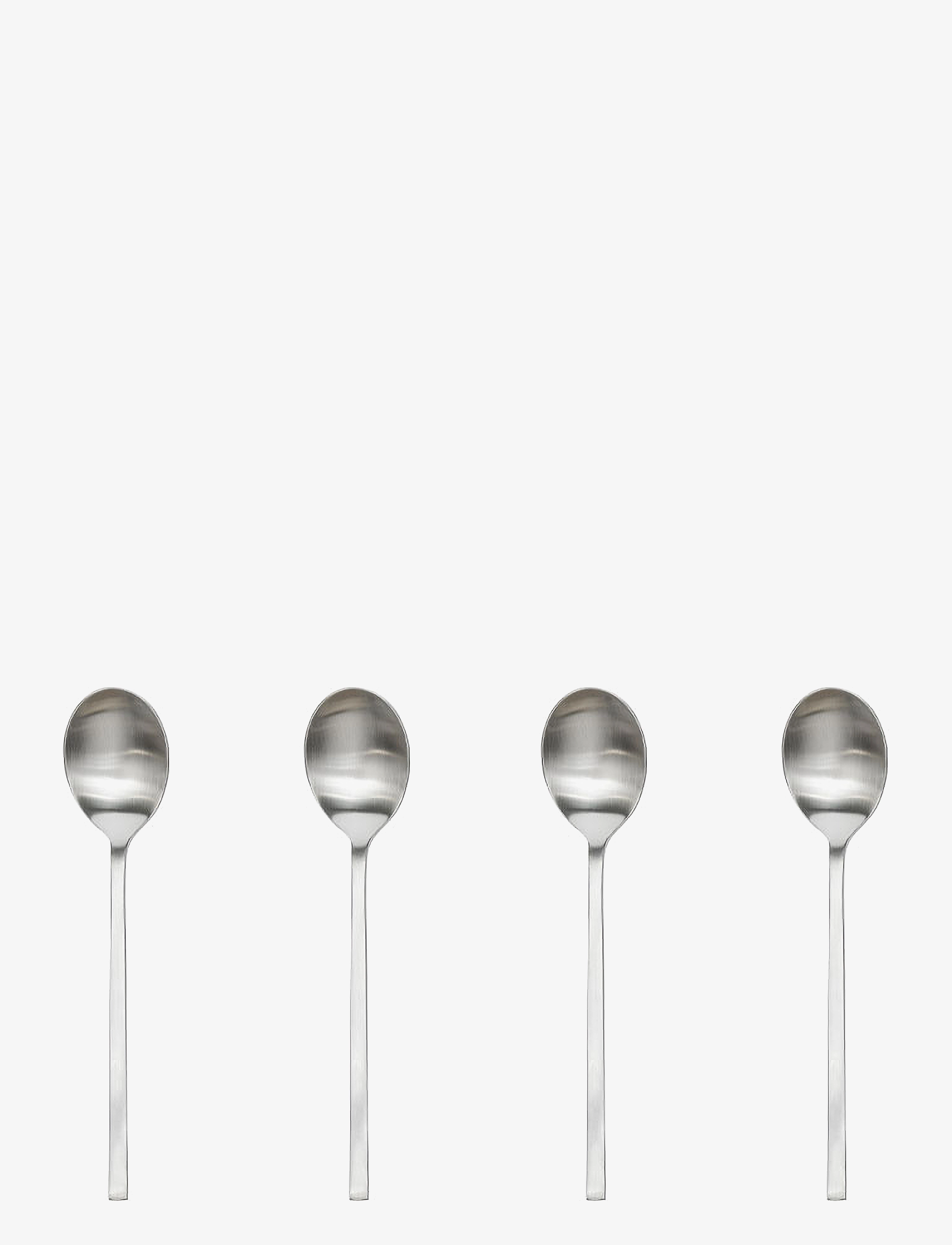 OYOY Living Design Yuka Tea Spoon Pack Of 4, Tea Ske & Coffee Ske, Sølv, Str: 14X3CM