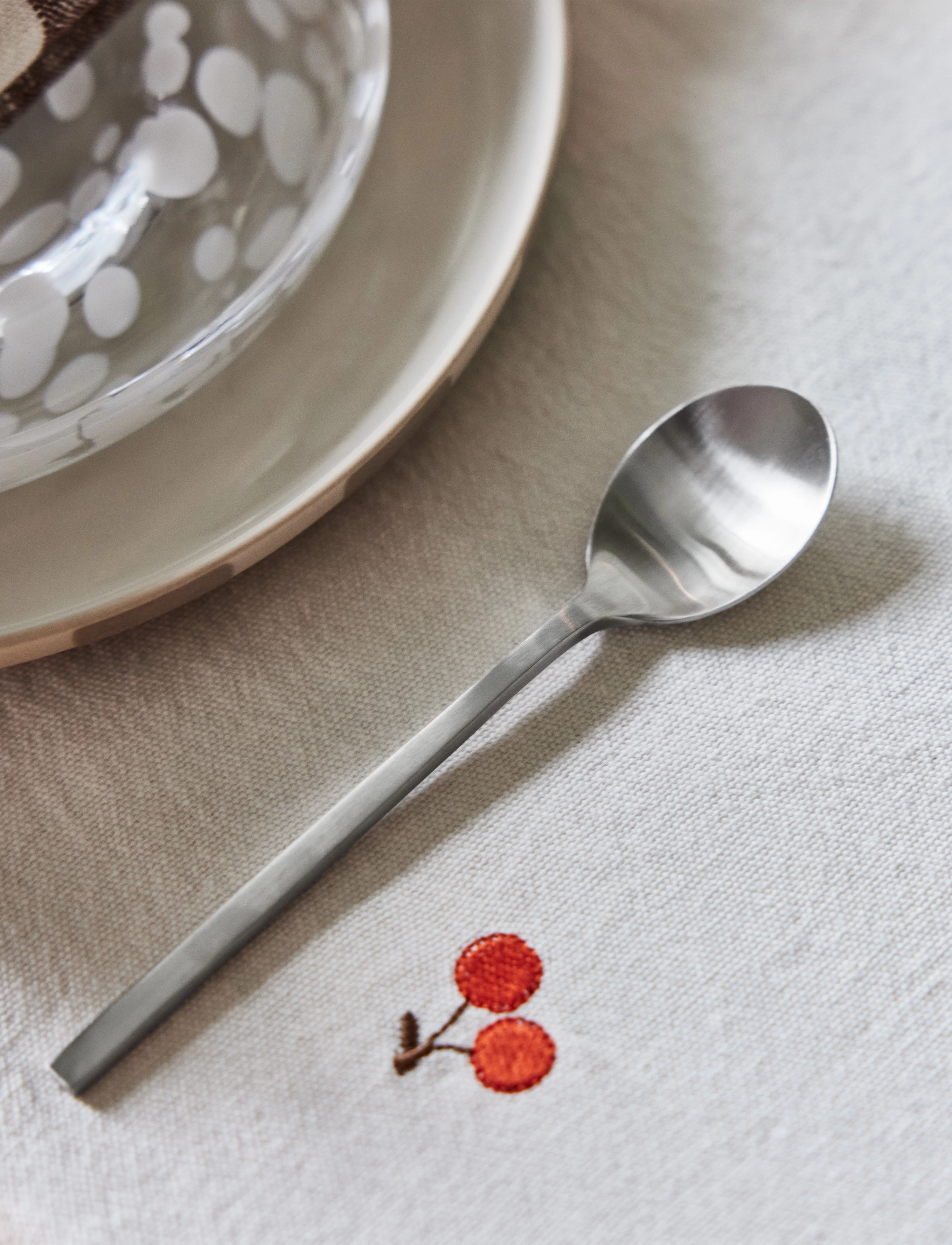 OYOY Living Design - Yuka Tea Spoon - Pack Of 4 - tee- ja kohvilusikad - brushed steel - 3