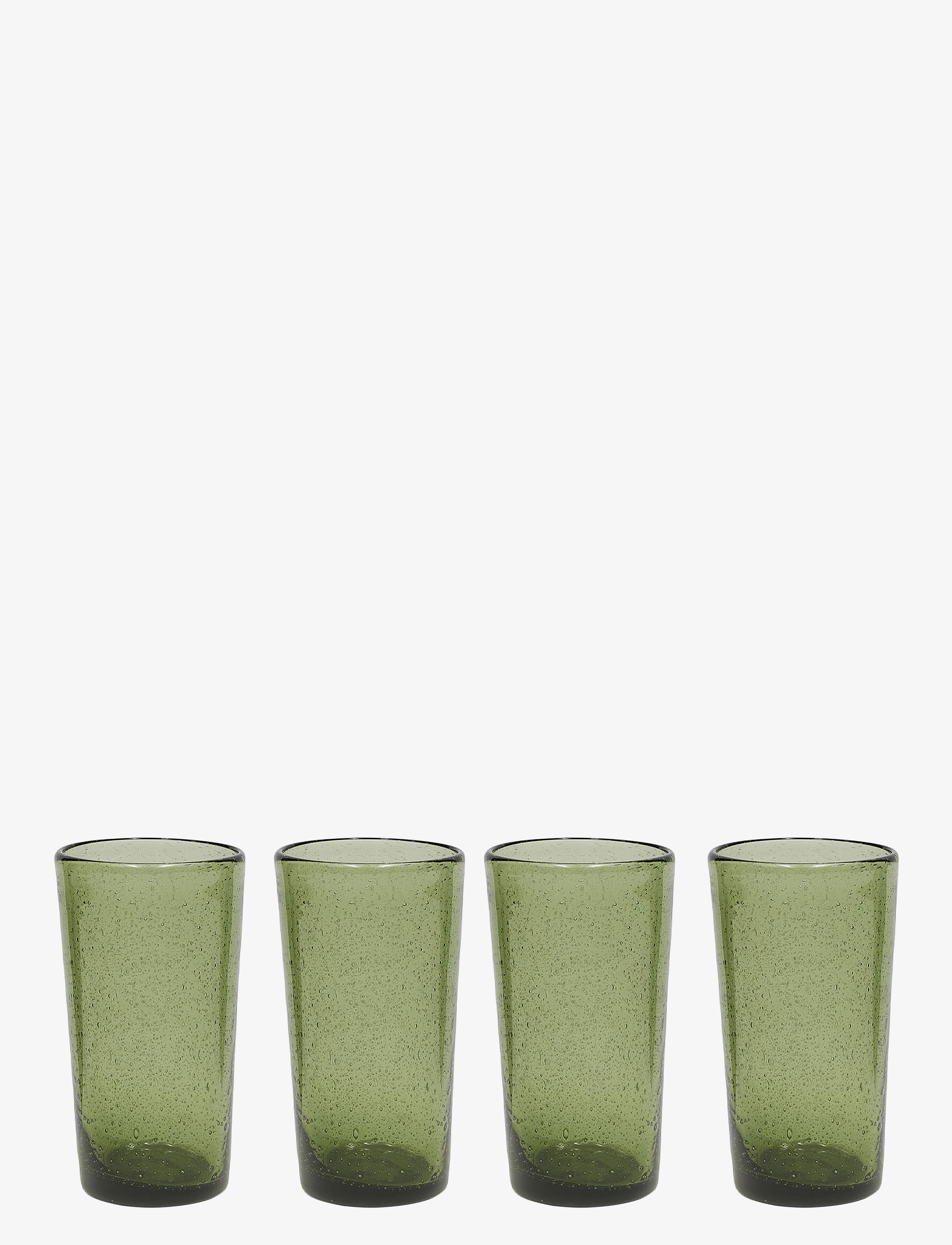 OYOY Living Design Kuki Highball Glass Pack Of 4, Drikkeglas, Grøn, Str: 7.5X13.5CM