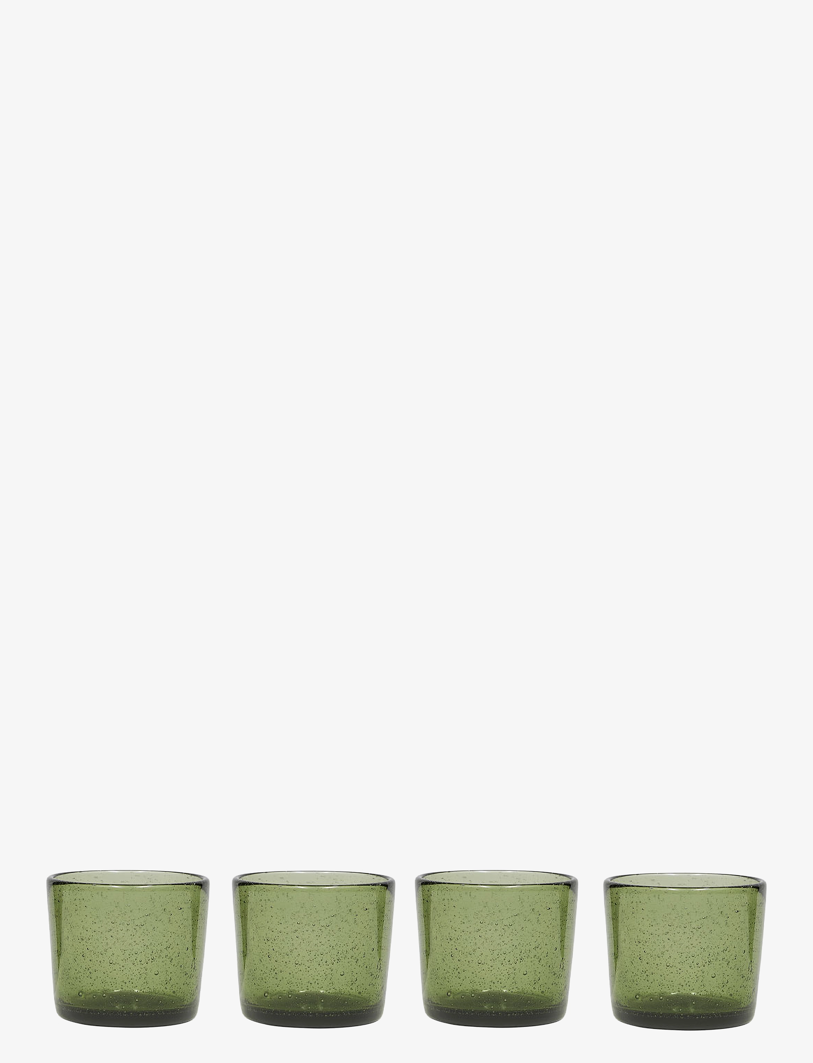 OYOY Living Design Kuki Highball Glass - Pack of 4 - Borddækning - GREEN / green