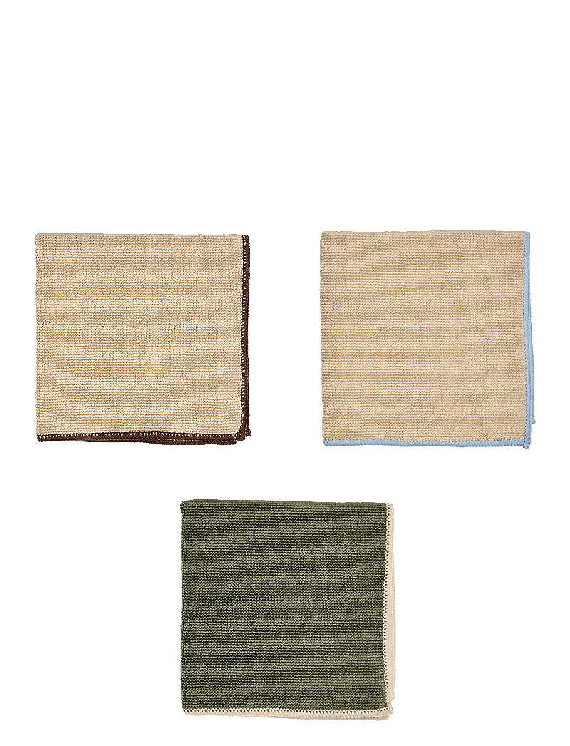 OYOY Living Design - Mundus Microfiber Dish Cloth - Pack of 3 - tücher & spülbürste - camel - 0