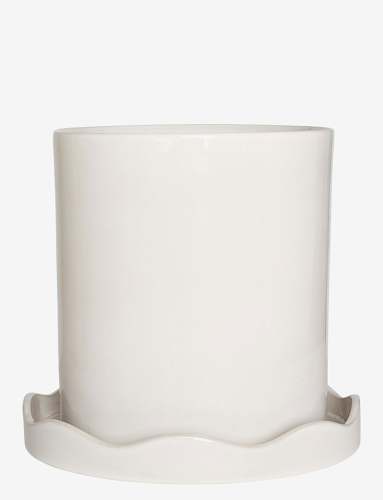 OYOY Living Design - Nami Pot with Saucer - Large - white - 0