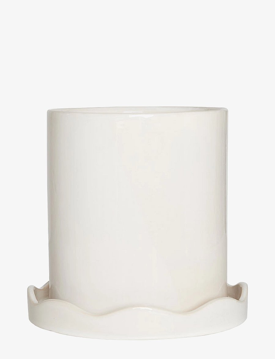 OYOY Living Design - Nami Pot with Saucer - white - 0