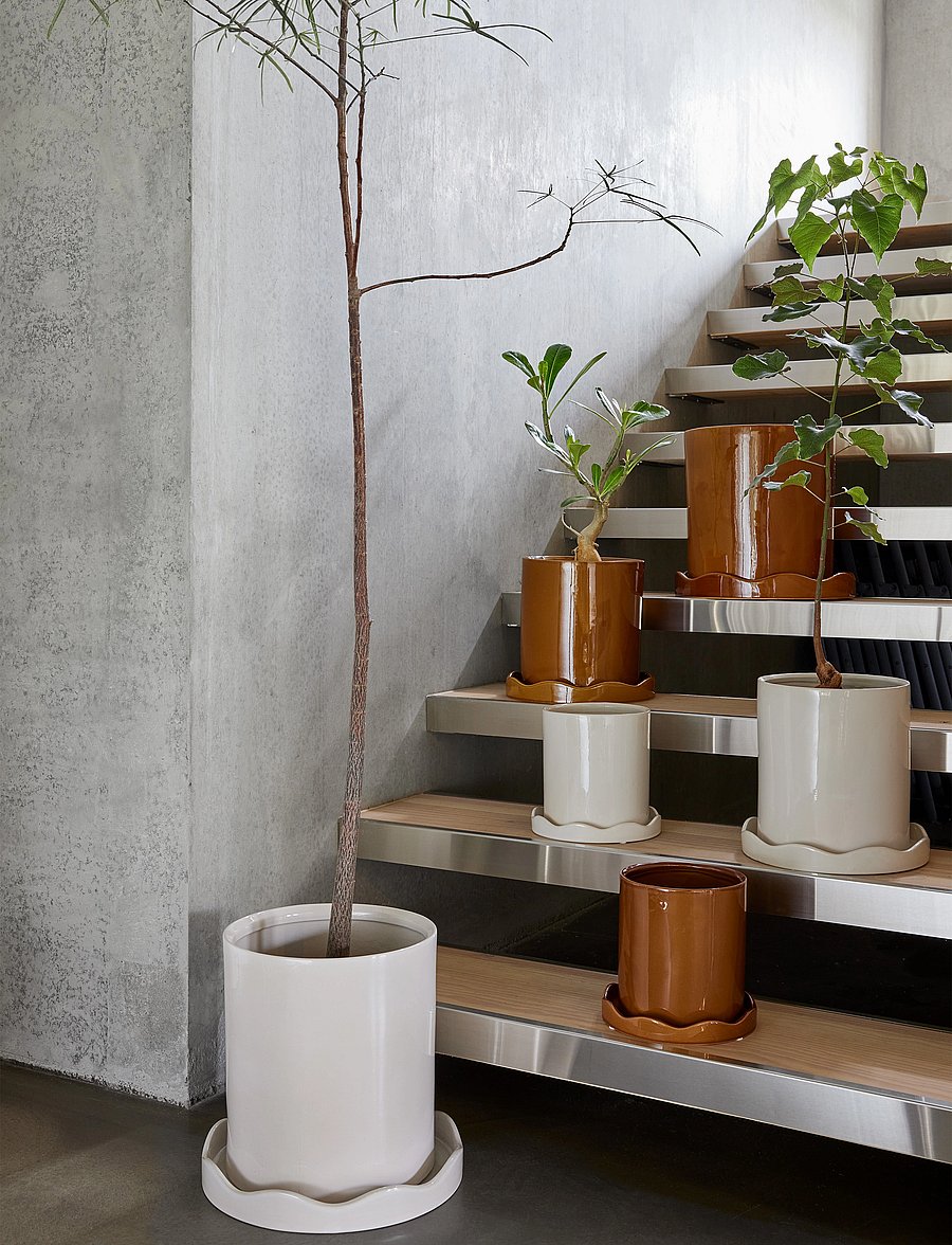 OYOY Living Design - Nami Pot with Saucer - white - 2