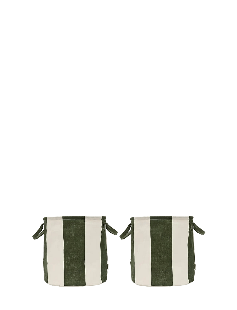 OYOY Living Design - Kara Storage Basket Medium - Set of 2 - osta hinna alusel - dark green - 0
