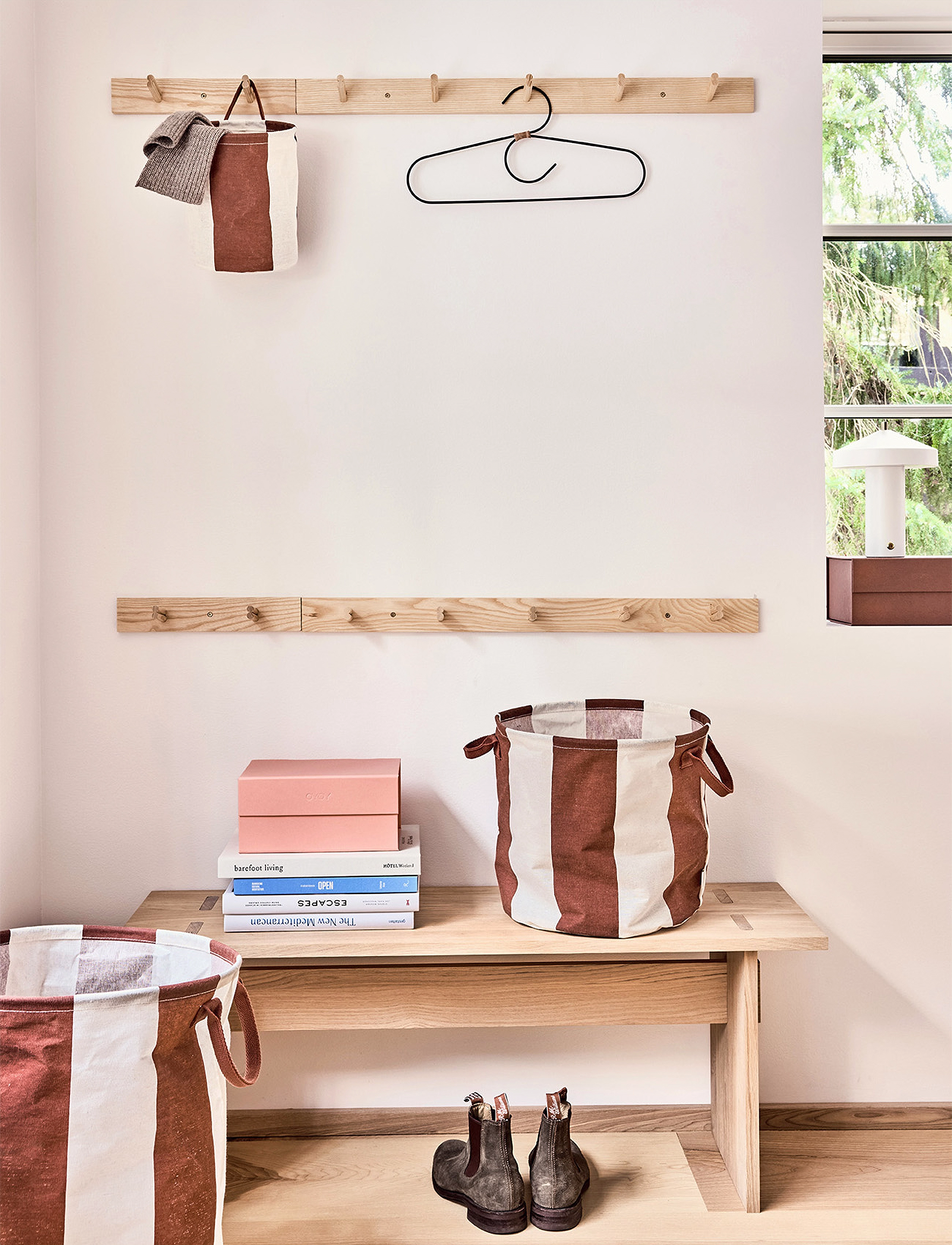 OYOY Living Design Kara Laundry/Storage Basket Large, Ø38X54 cm, Storage, Braun - Storage Boxes, Kinder