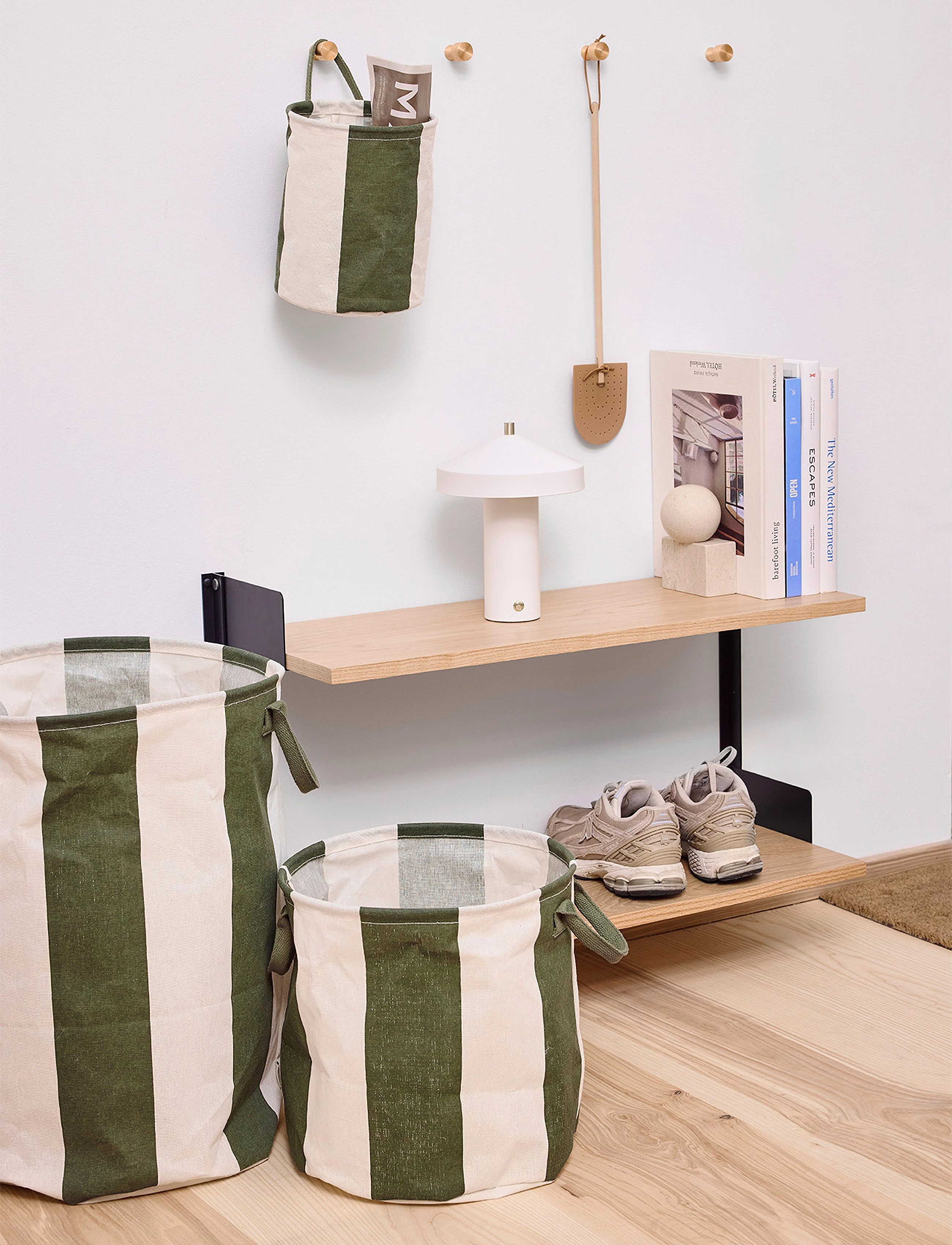OYOY Living Design Kara Laundry/Storage Basket Large, Ø38X54 cm, Storage, Grün - Storage Baskets, Homeware