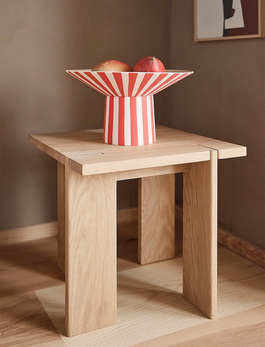 OYOY Living Design - OY Square Side Table High - beistelltische & kleine tische - nature - 0