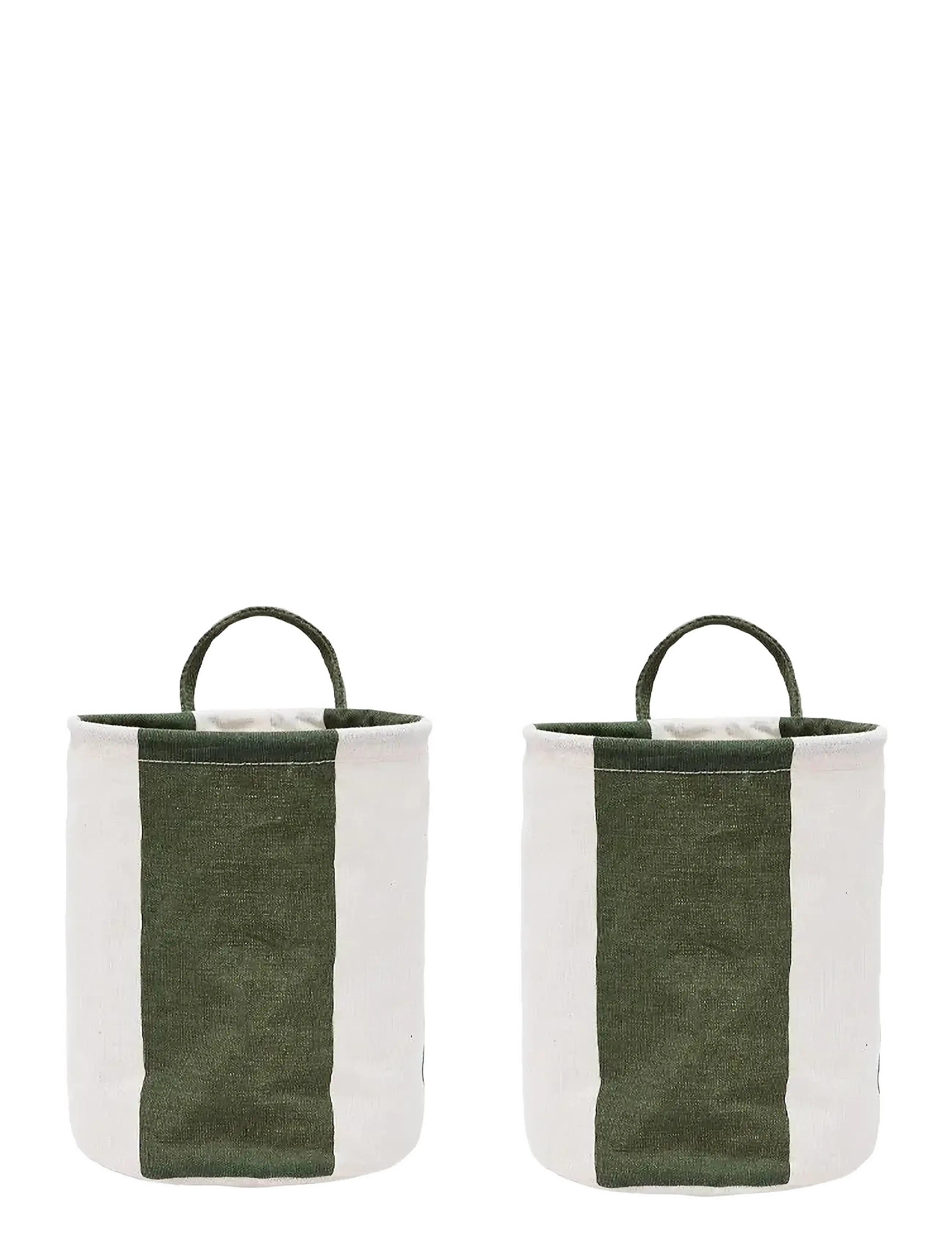 OYOY Living Design Kara Storage Basket Small - Set of 2 - Opbevaringskurve - DARK GREEN / green