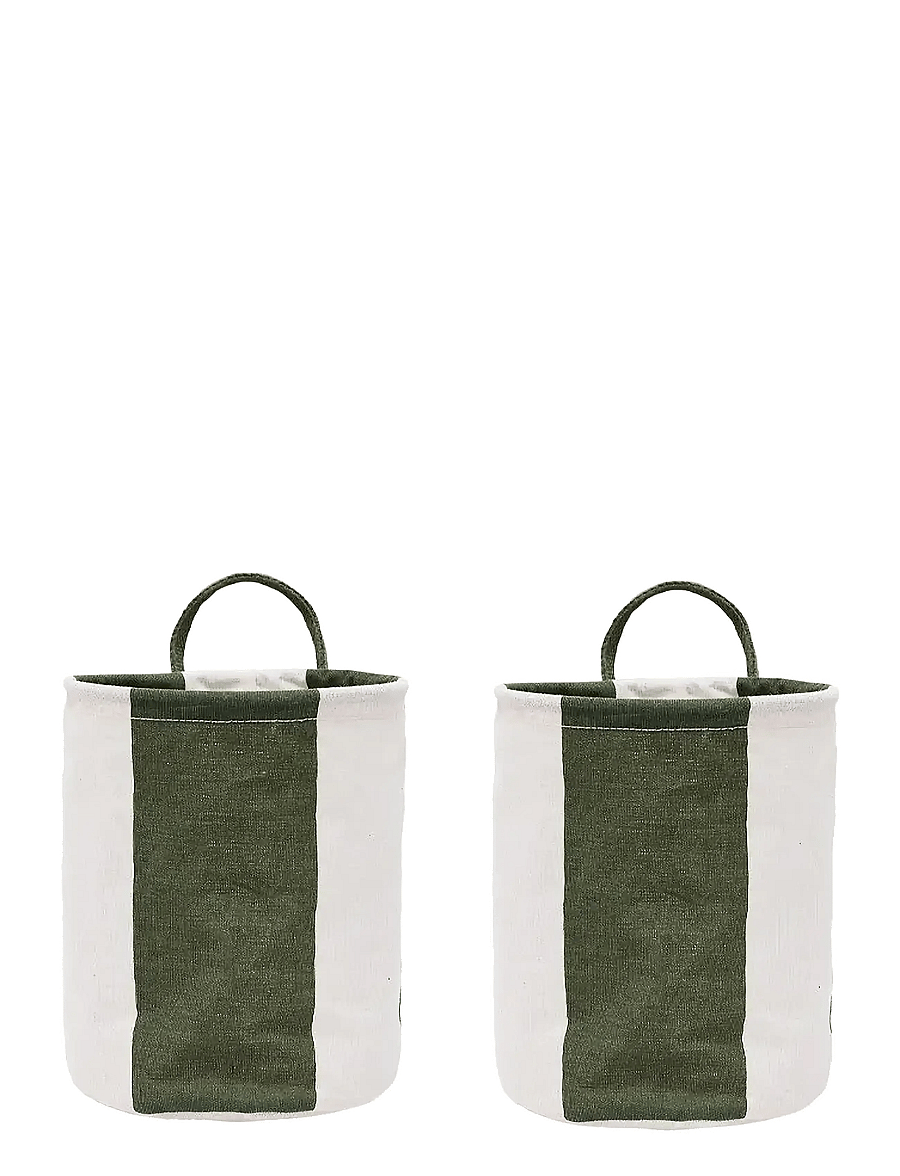 OYOY Living Design - Kara Storage Basket Small - Set of 2 - hoiukorvid - dark green - 1