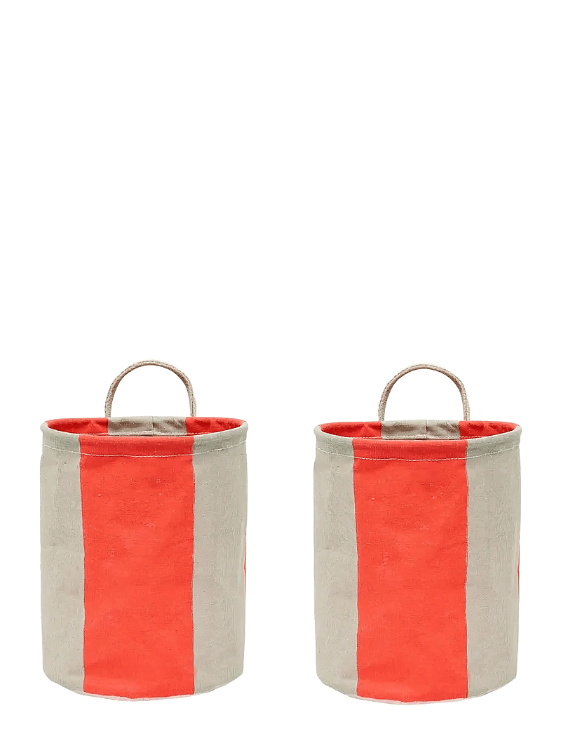 OYOY Living Design - Kara Storage Basket Small - Set of 2 - aufbewahrungskörbe - cherry red - 0