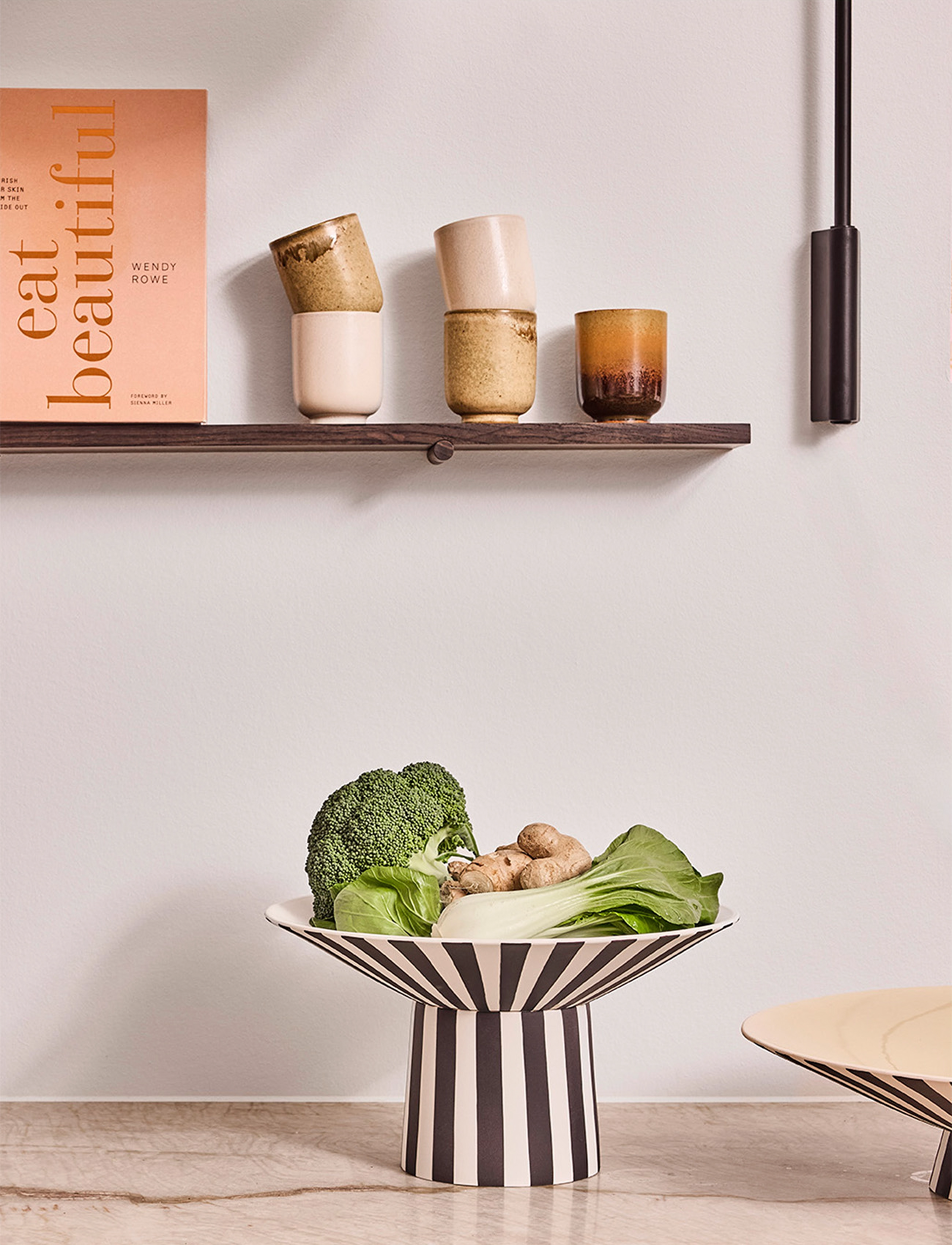 OYOY Living Design Toppu Centerpiece High, Ø30X17 cm, Dining & Table Accessories, Weiß - Trays, Homeware
