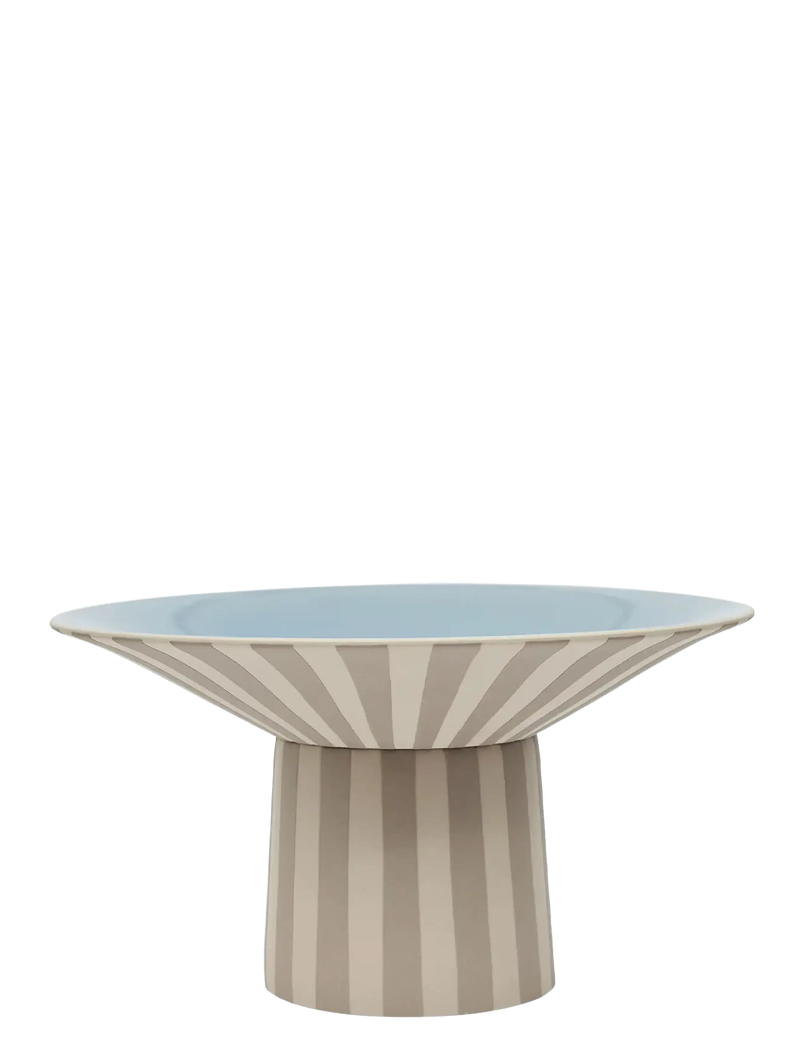 OYOY Living Design Toppu Centerpiece High, Bakke, Beige, Str: Ø30X17CM