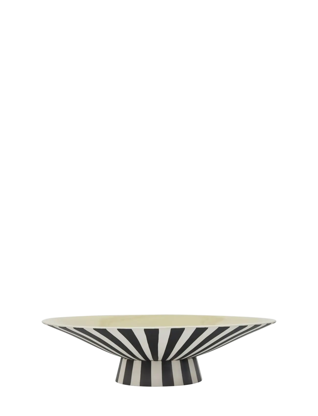 OYOY Living Design Toppu Centerpiece Low, Bakke, Hvid, Str: Ø39X10.5CM