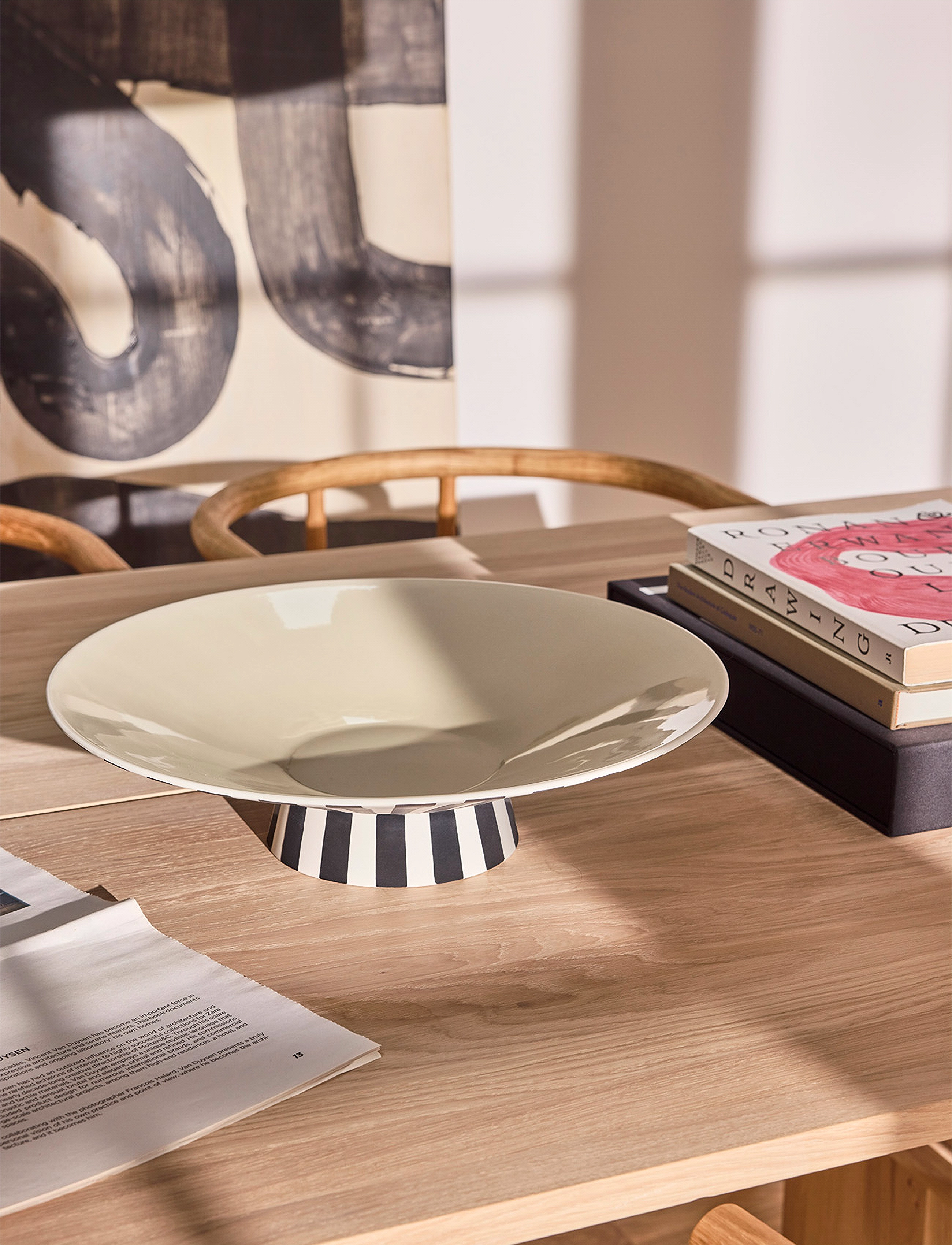 OYOY Living Design - Toppu Centerpiece  Low - tabletts - vanilla - 2