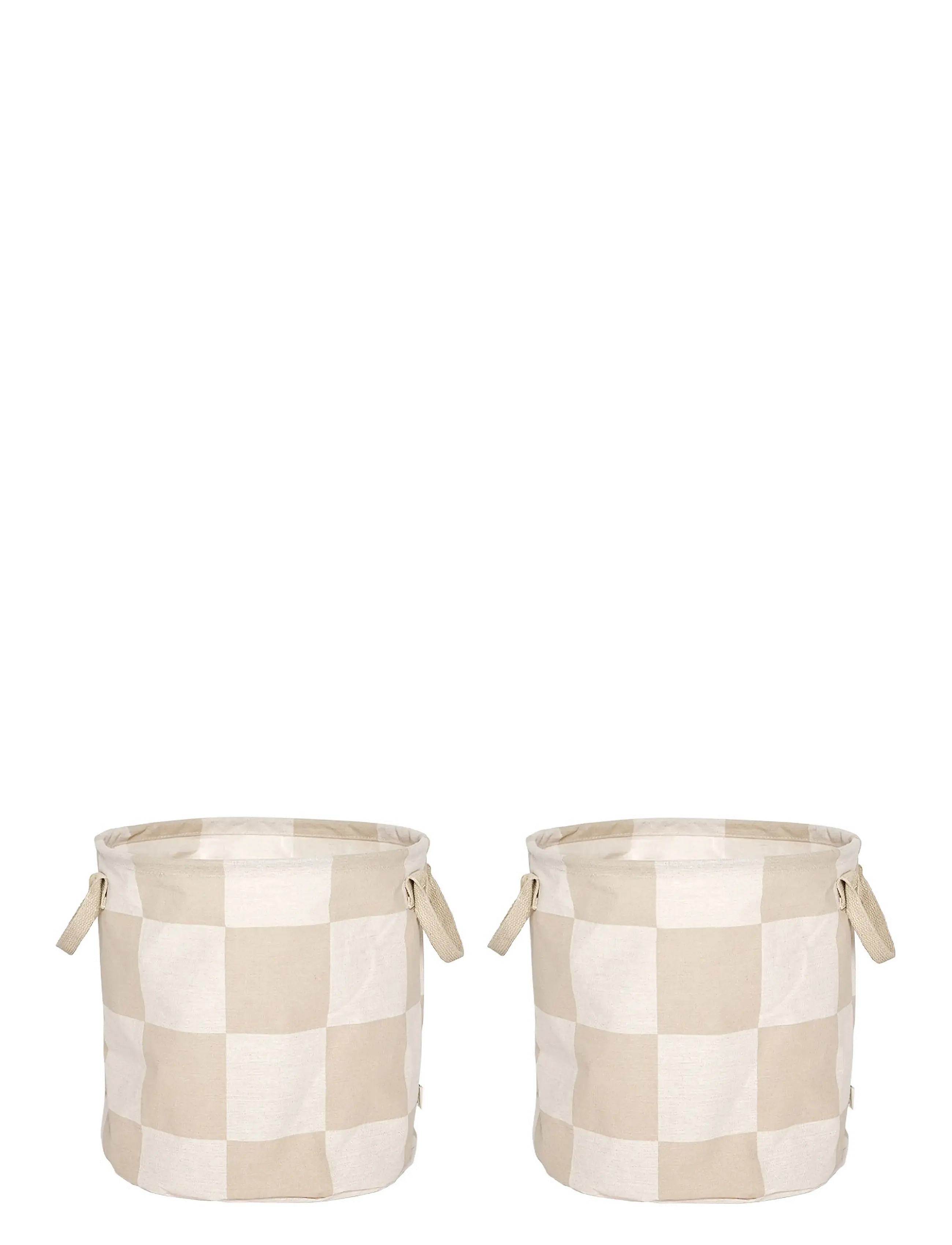 OYOY Living Design Chess Storage Basket Medium Set Of 2, One Size, Storage, Beige - Baskets, Homeware