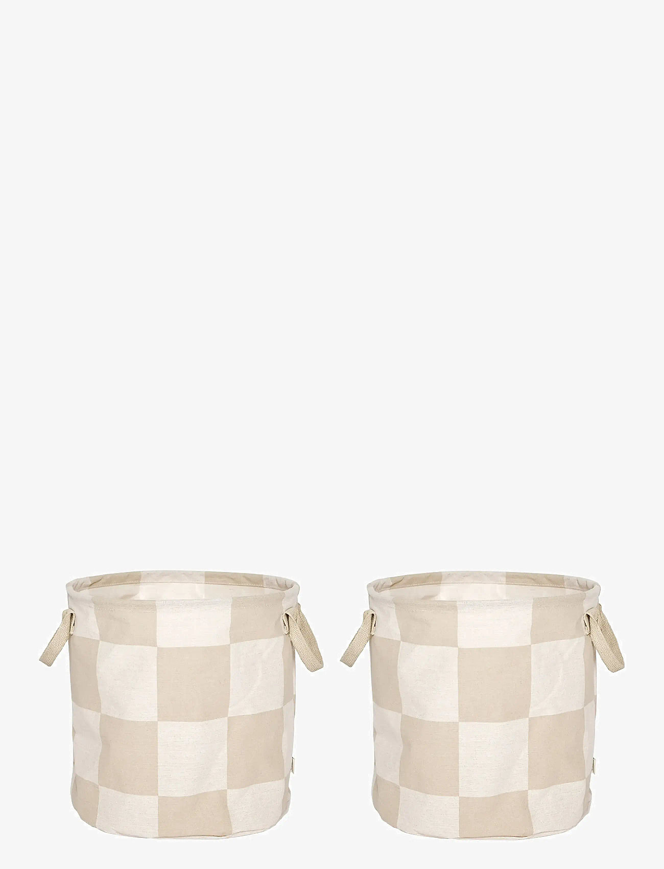 OYOY Living Design - Chess Storage Basket Medium - Set of 2 - hoiukorvid - clay - 0