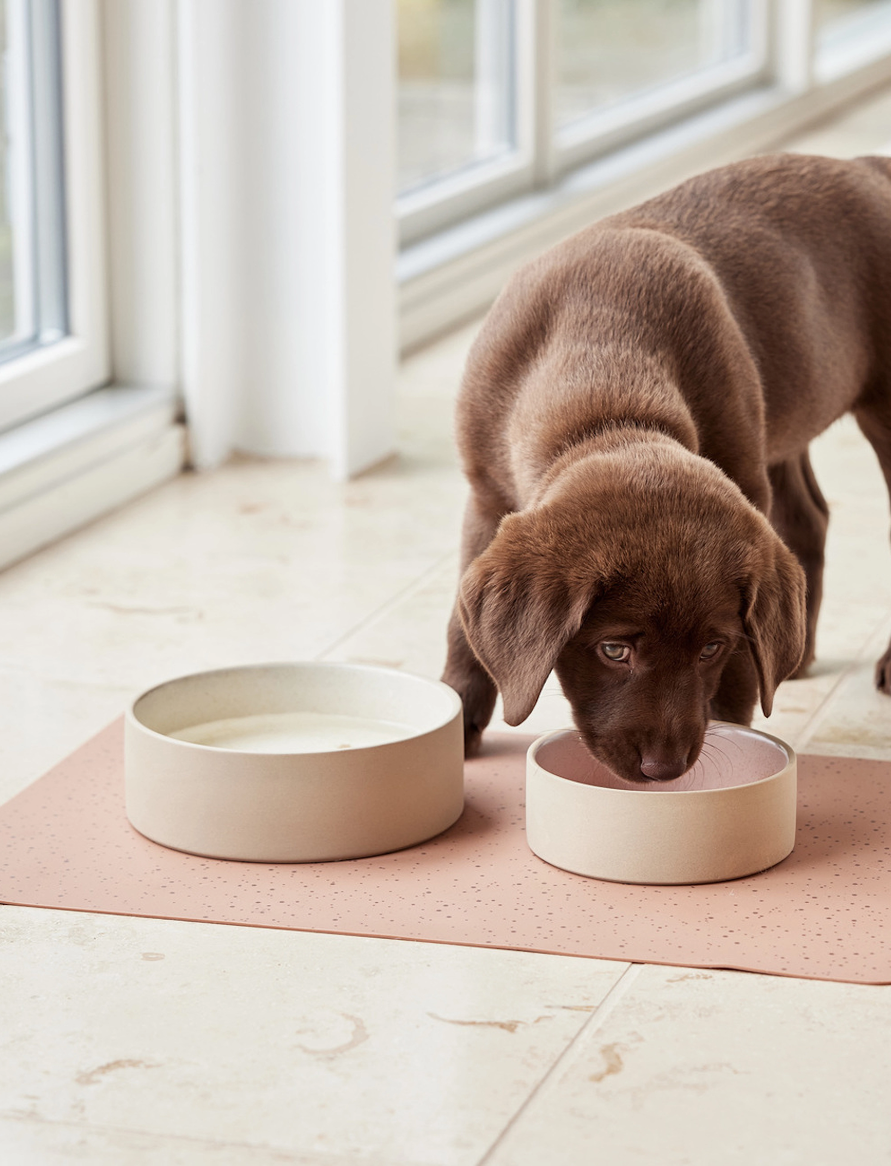OYOY Living Design Sia Dog Bowl, 820 ml, Pets, Beige - Food Bowls, Homeware