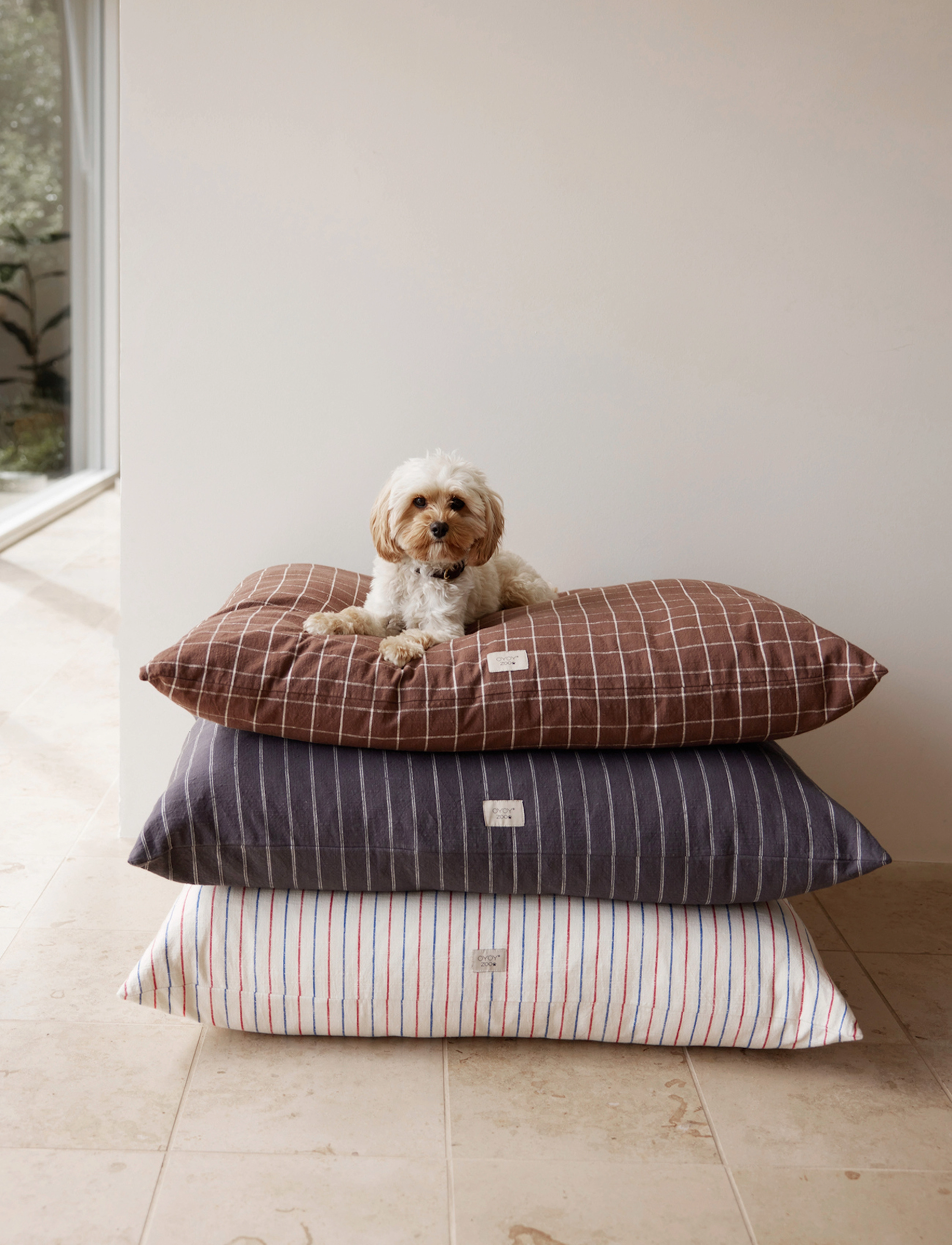 OYOY Living Design Kyoto Dog Cushion, 74X 60 cm, Beds & Blankets, Mehrfarbig/gemustert - Beds, Homeware