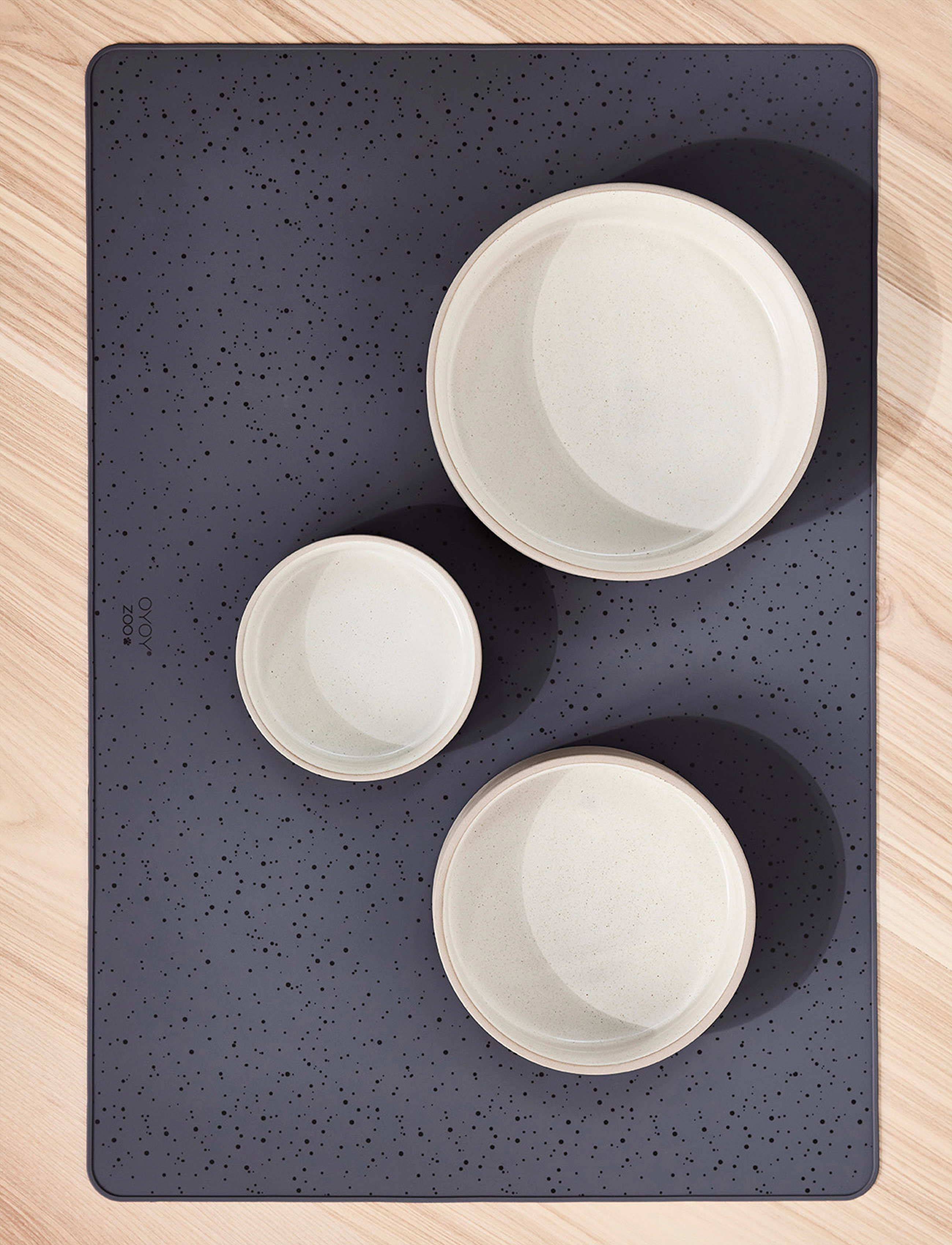 OYOY Living Design - Koko Dog Bowl Mat - Large - black - 1
