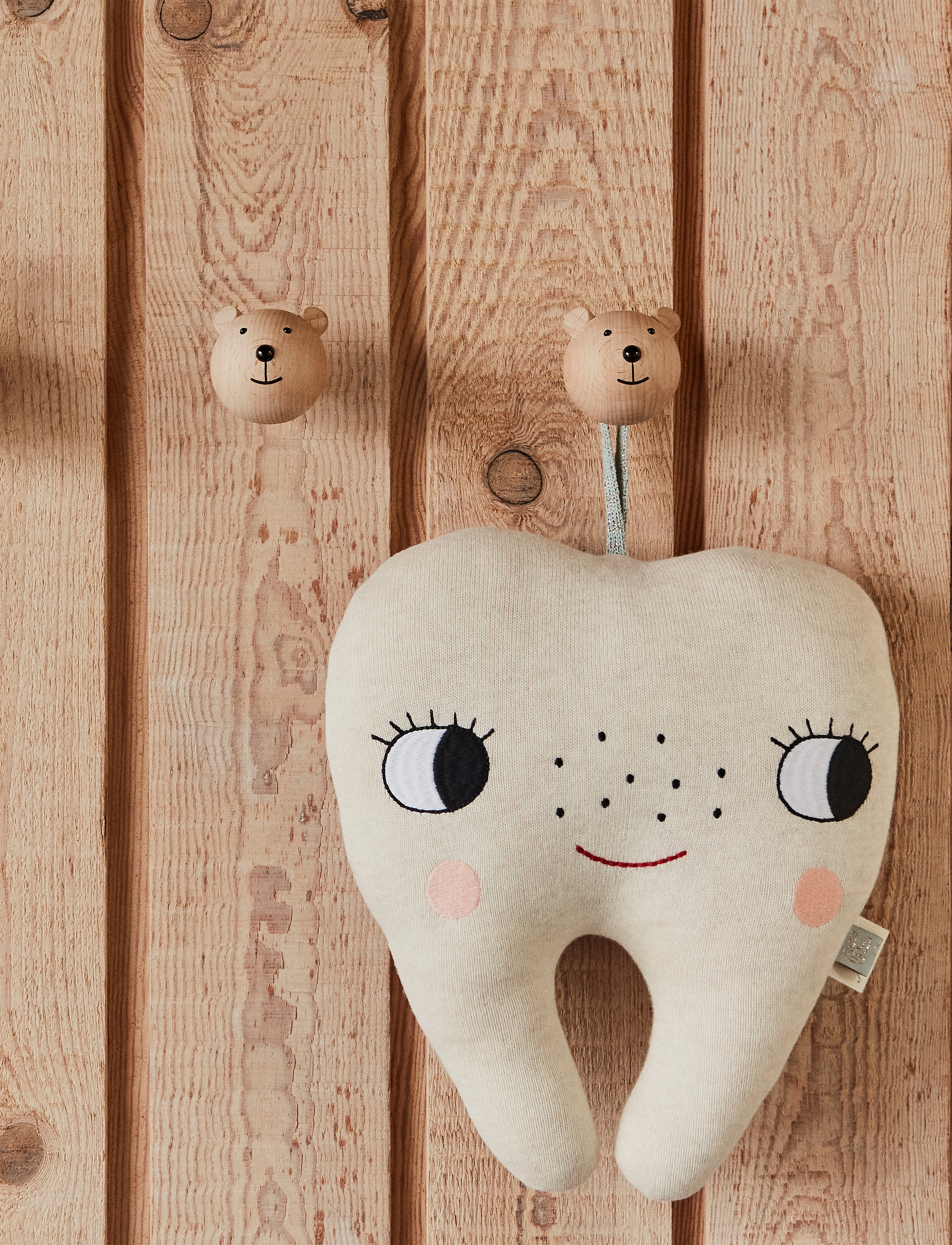 OYOY MINI Mini Hook Bear, One Size, Storage, Braun - Hooks & Hangers, Kinder