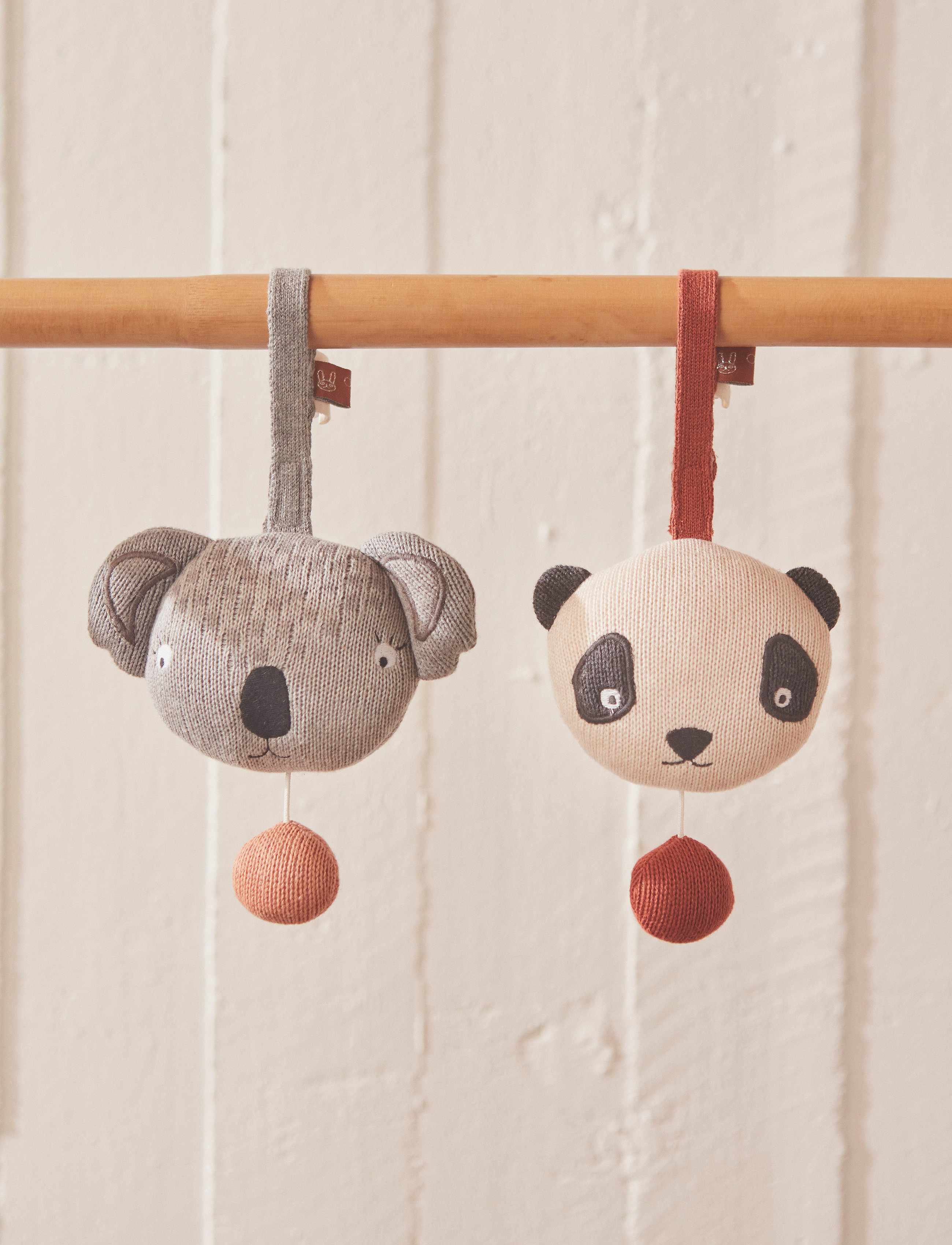 OYOY MINI Koala Music Mobile, Børn, Musical Plush Legetøj, Grå, Str: ONE SIZE