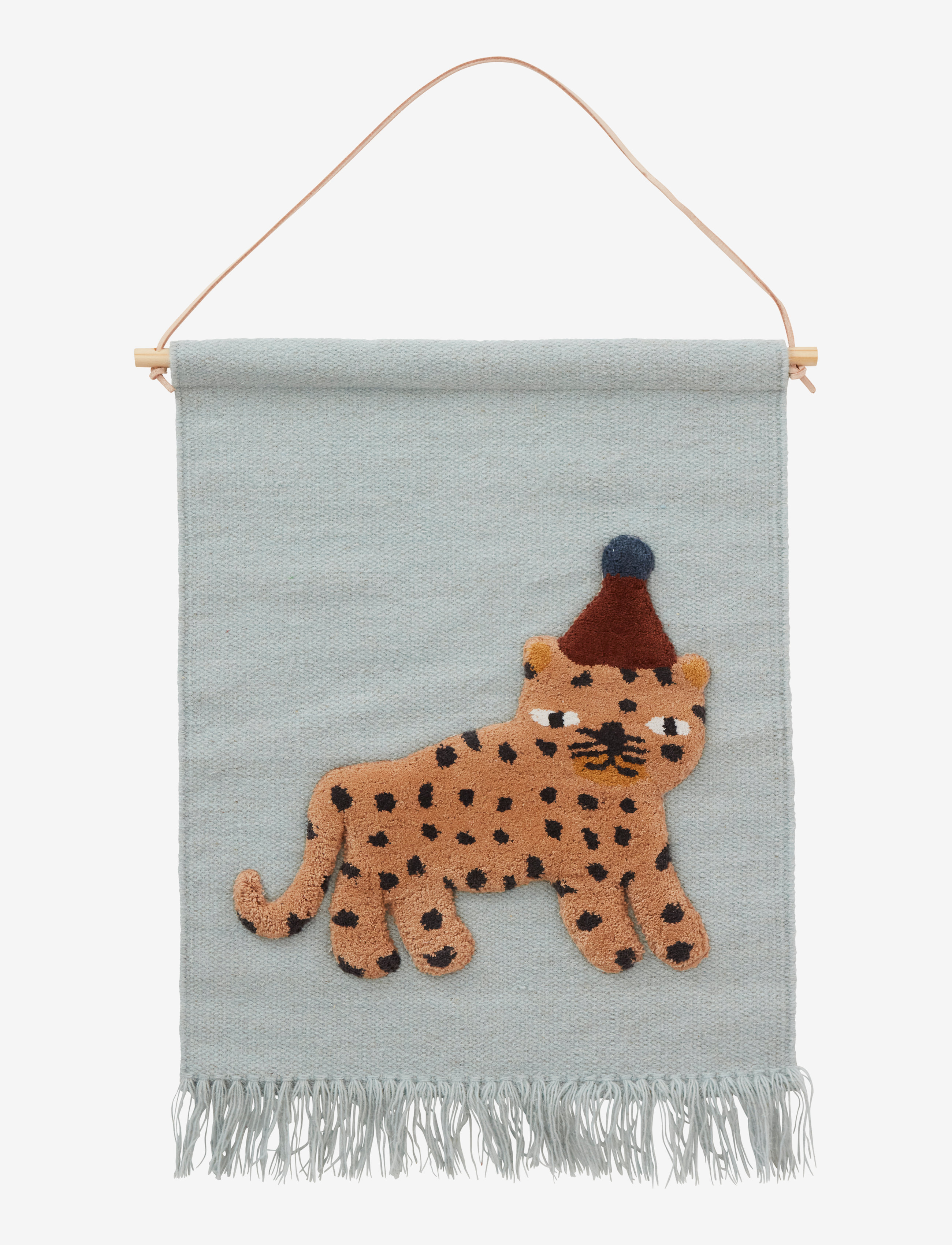 OYOY MINI Leopard Wallhanger - Börn - DUSTY BLUE / blue