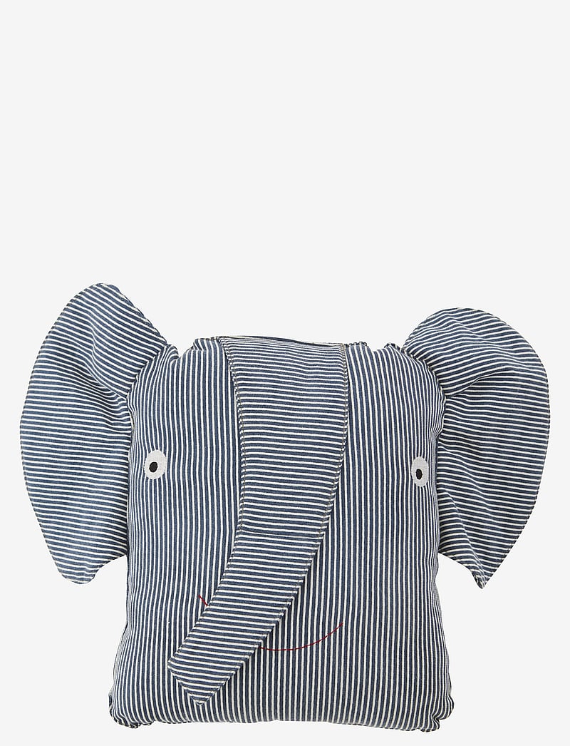 OYOY MINI - Erik Elephant Denim Cushion - ilupadjad - blue - 1