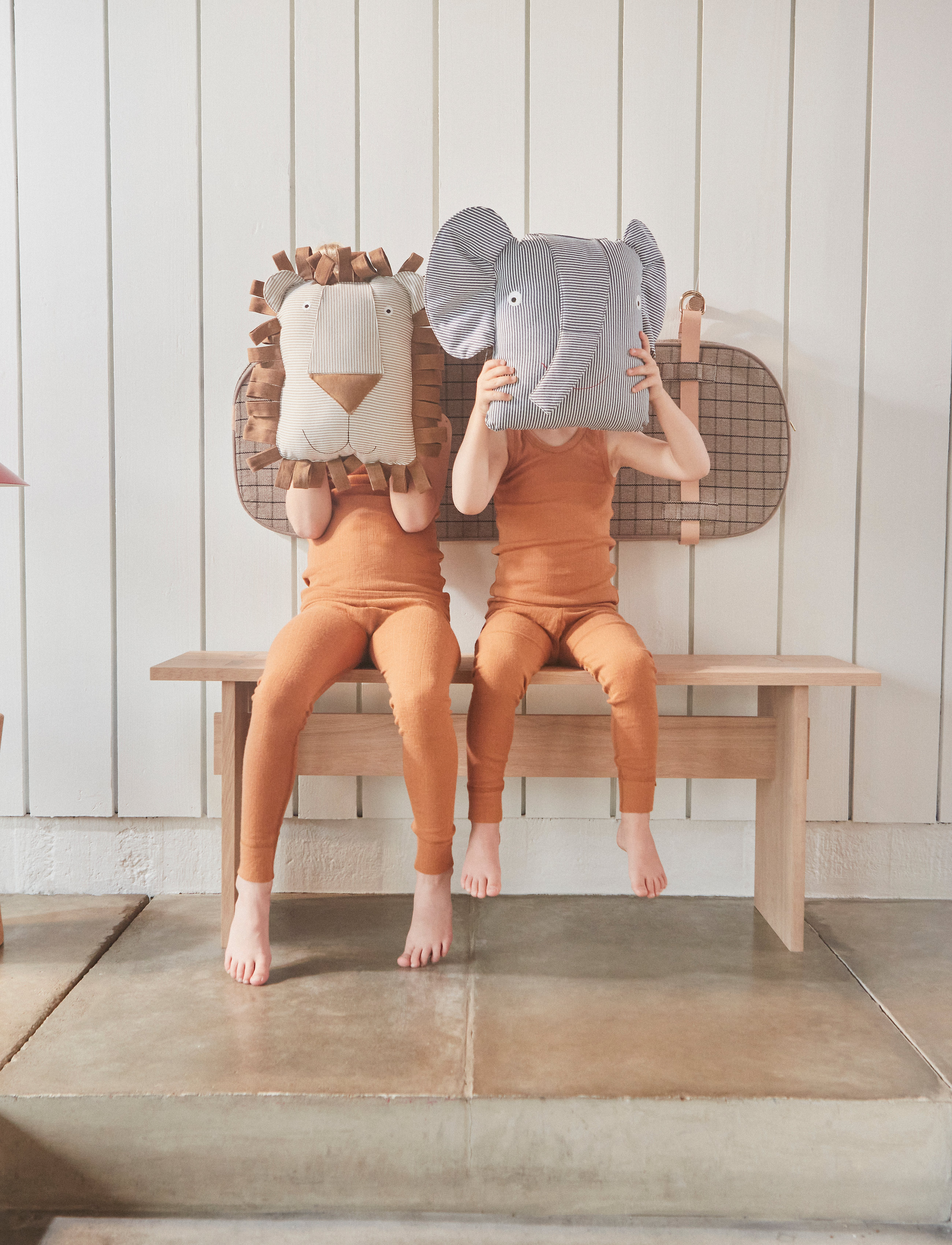 OYOY MINI - Erik Elephant Denim Cushion - ilupadjad - blue - 2