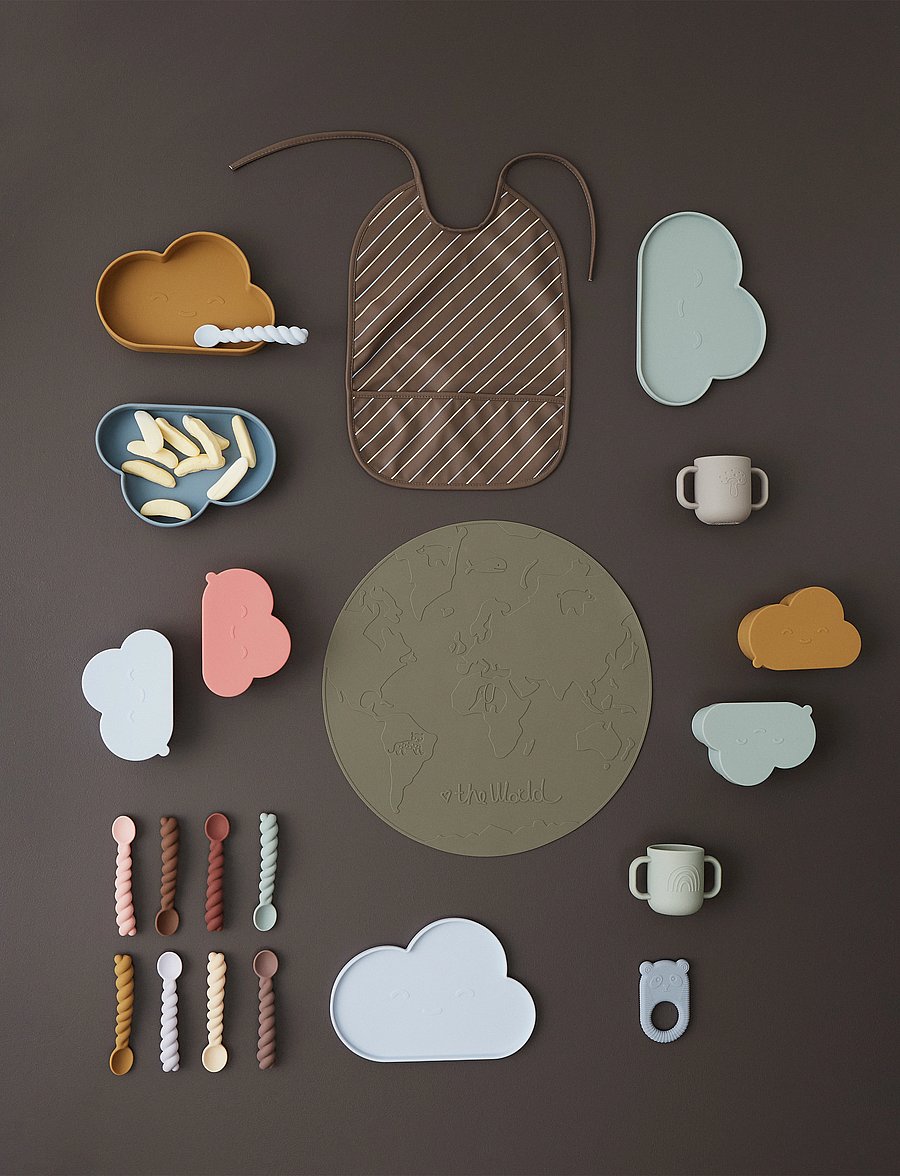 OYOY MINI - Placemat The World - dækkeservietter - olive - 0