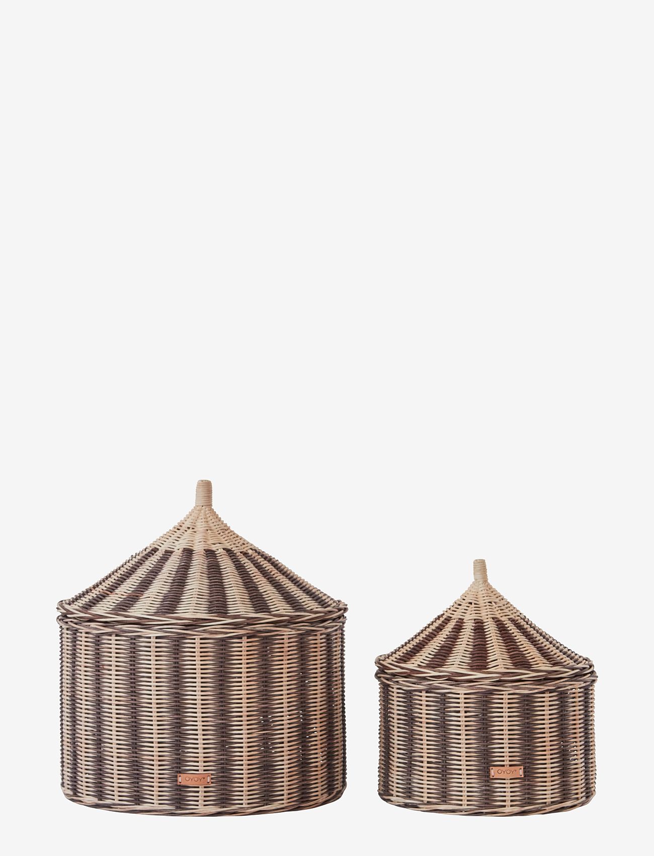 OYOY MINI Circus Basket - Set of 2 - OYOY MINI - NUTMEG / beige