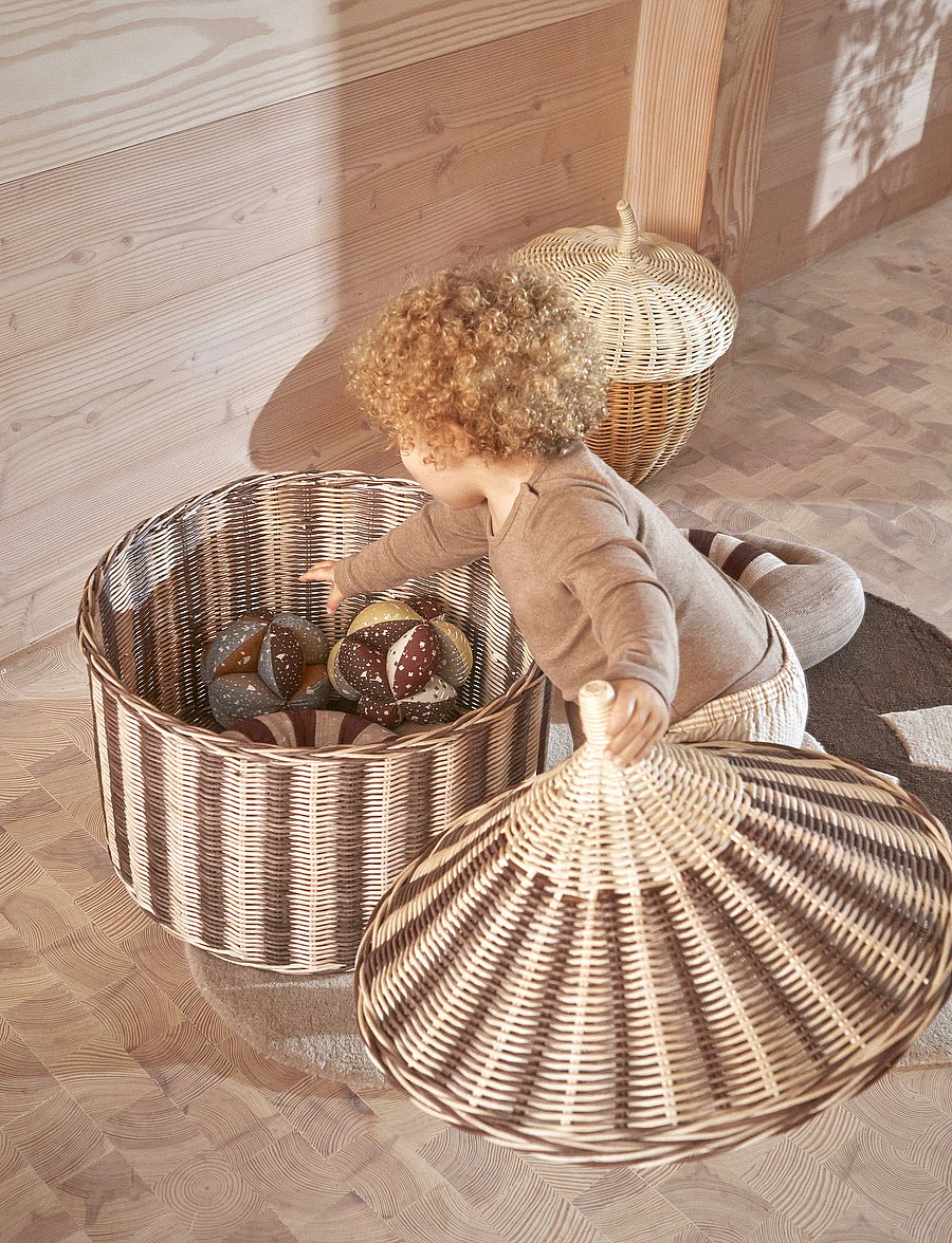 OYOY MINI - Circus Basket - Set of 2 - nutmeg - 0