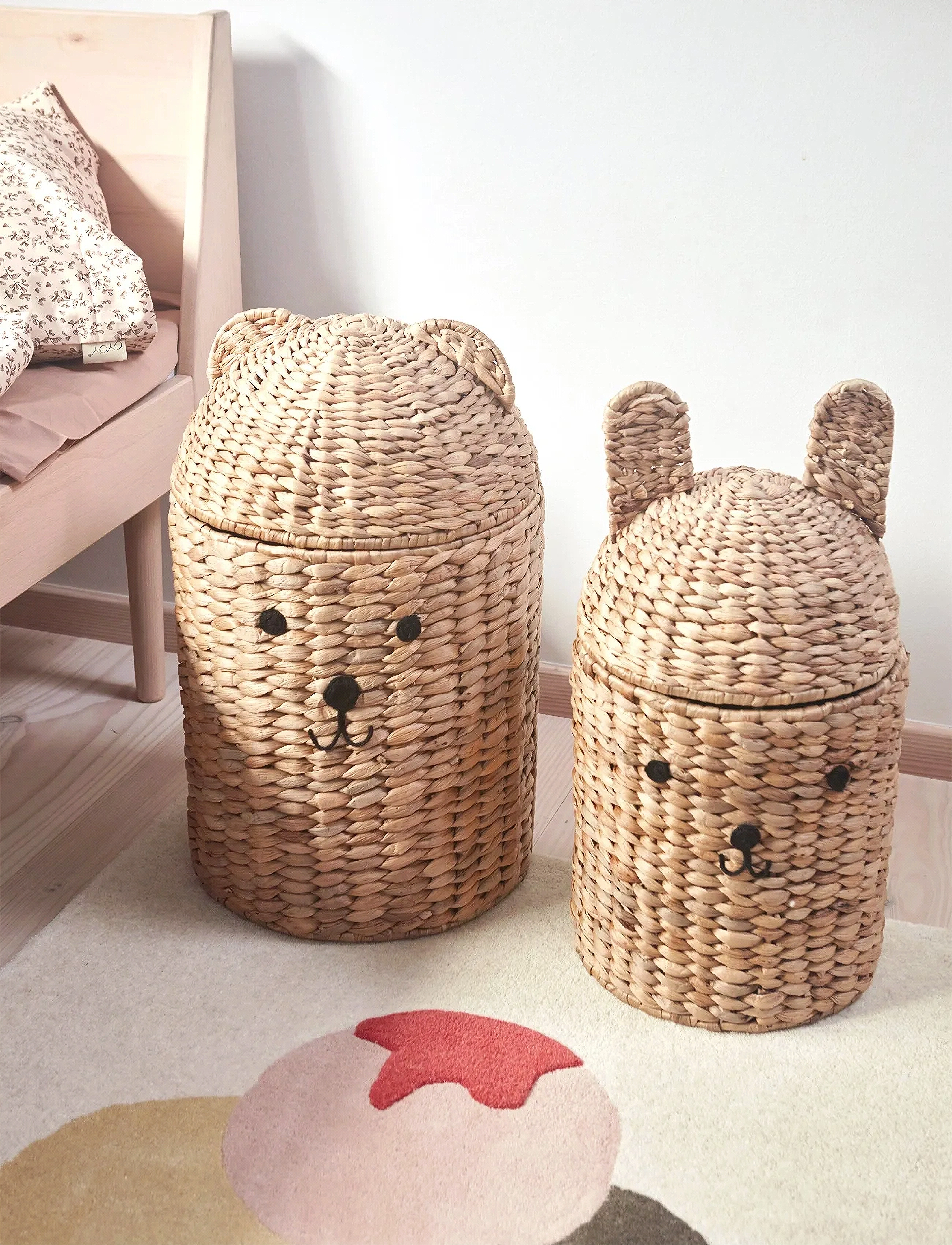 OYOY MINI - Bear & Rabbit Storage Basket - PCK2 - storage baskets - nature - 2