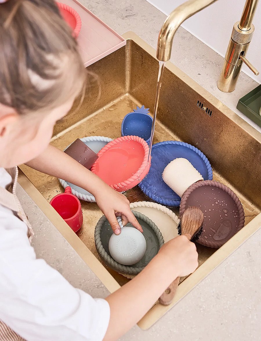OYOY MINI - Mellow Plate & Bowl - laveste priser - blue/olive - 3