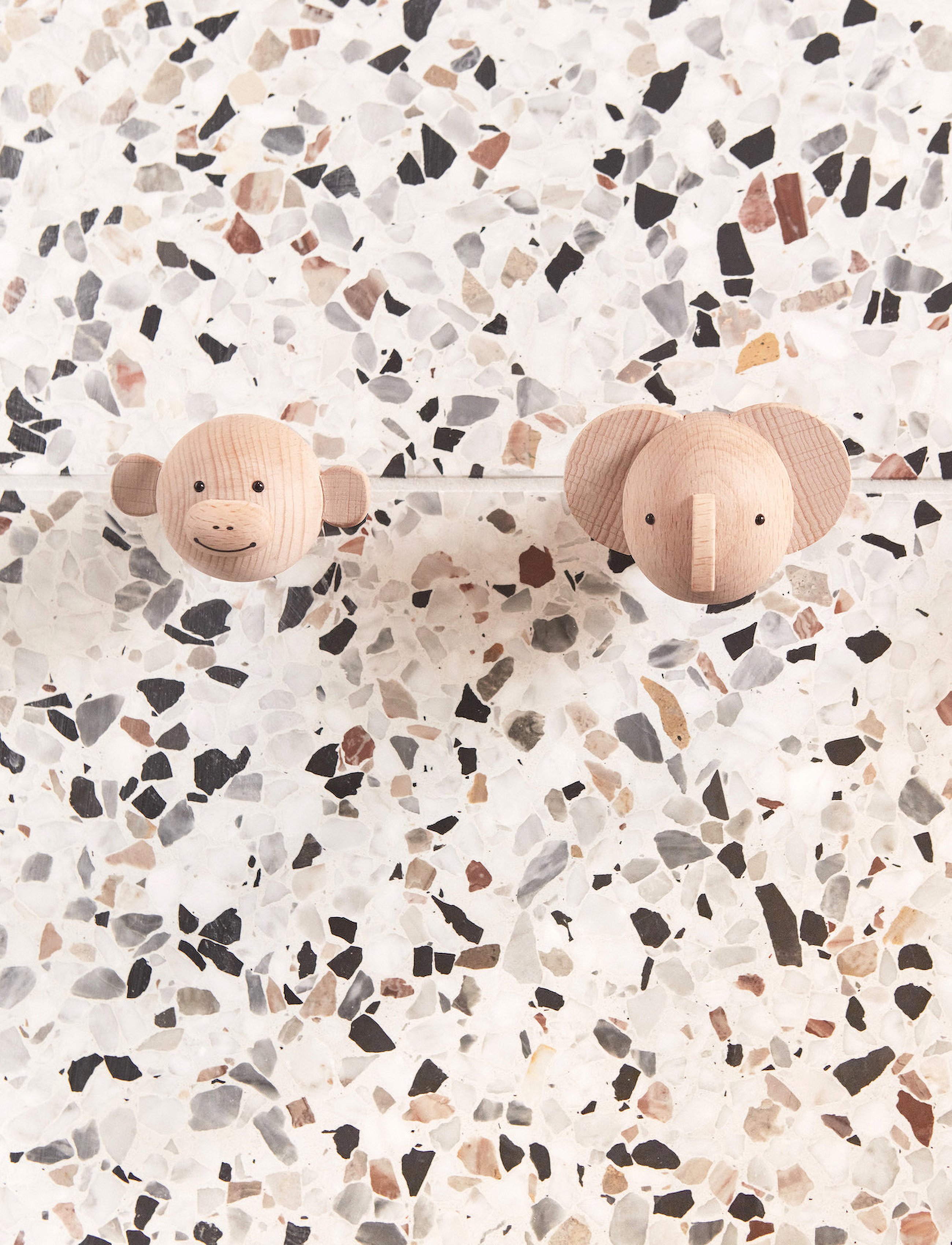 OYOY MINI Mini Hook Elephant, 7.4X6.4X5.4 cm x 7.40, Hooks & Knobs, Creme - Hooks, Homeware