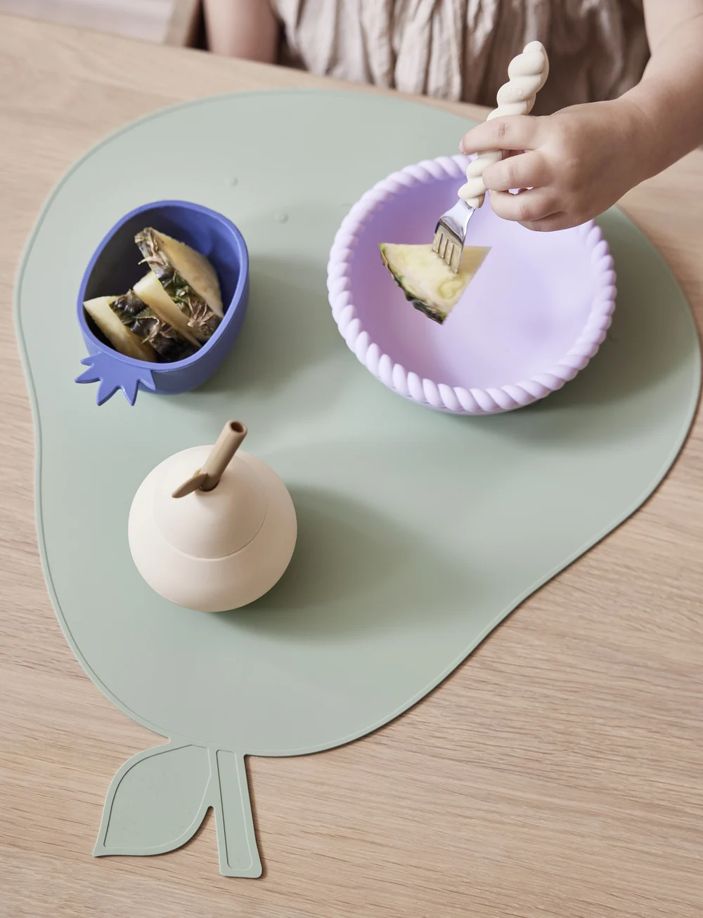 OYOY MINI - Mellow Cutlery - Pack of 3 - cutlery - lavender/vanilla/cherryred - 0