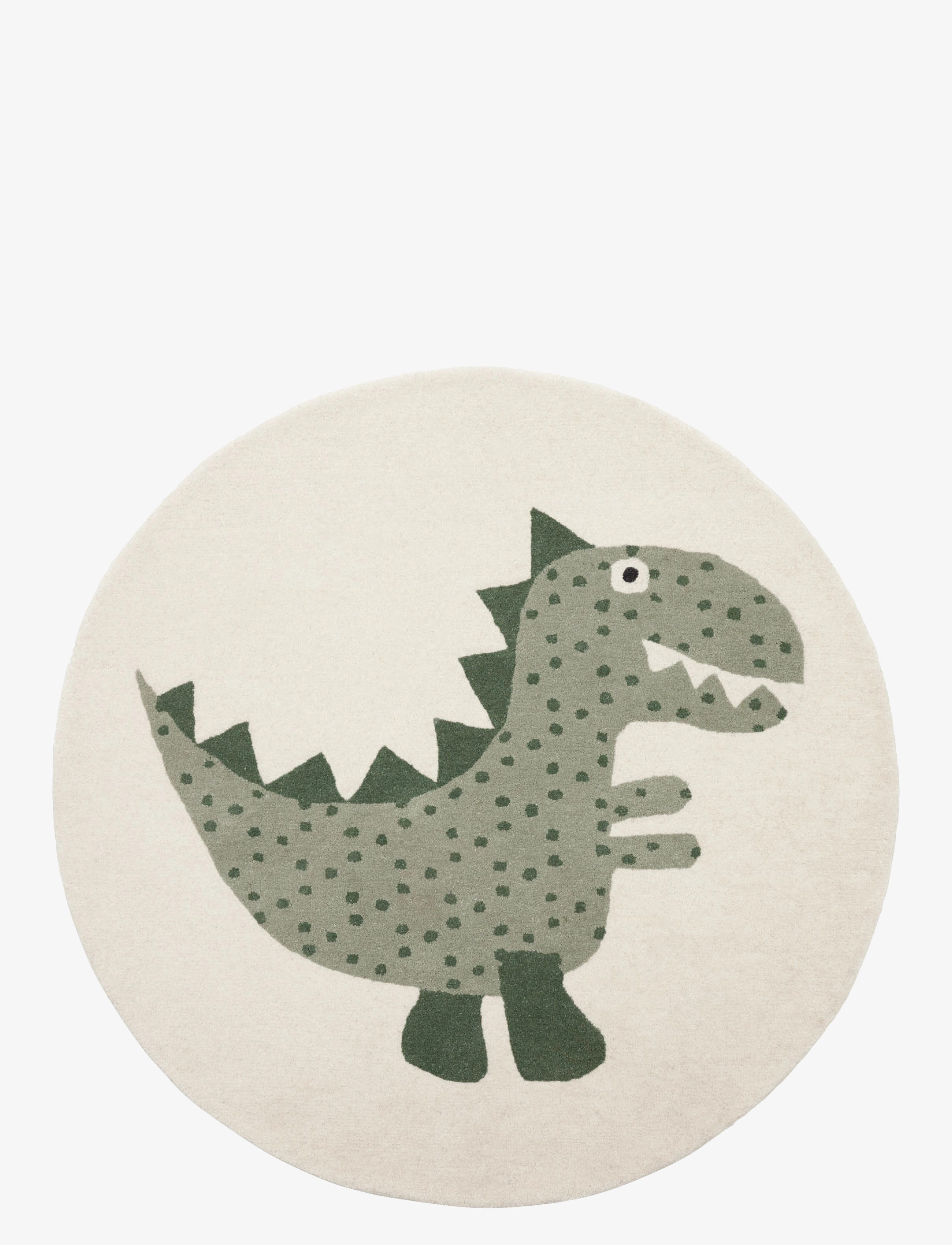 OYOY MINI Theo Dino Rug - Tæpper - GREEN / multi